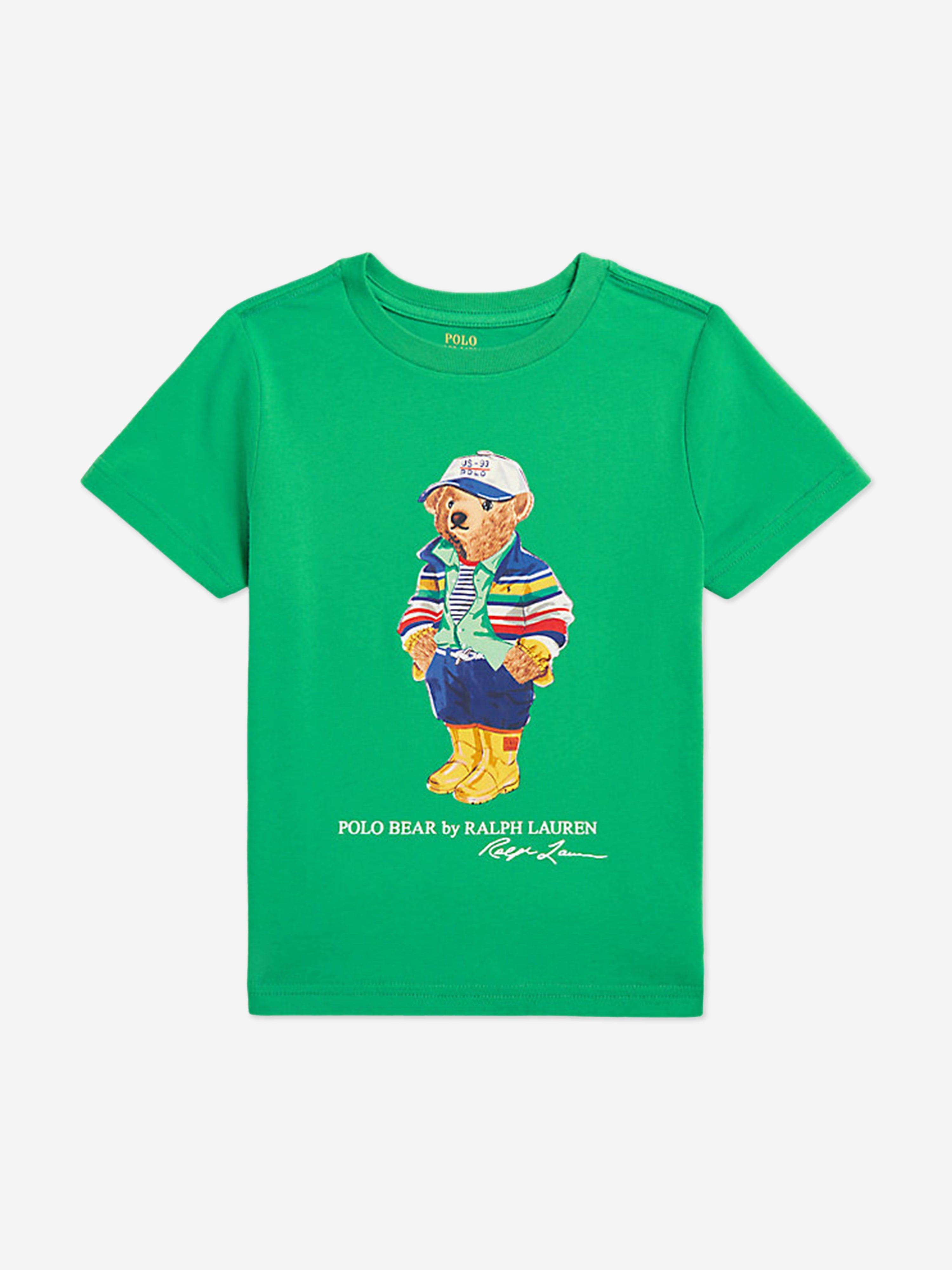 Ralph Lauren Kids Ralph Lauren Boys Polo Bear T-Shirt in Green
