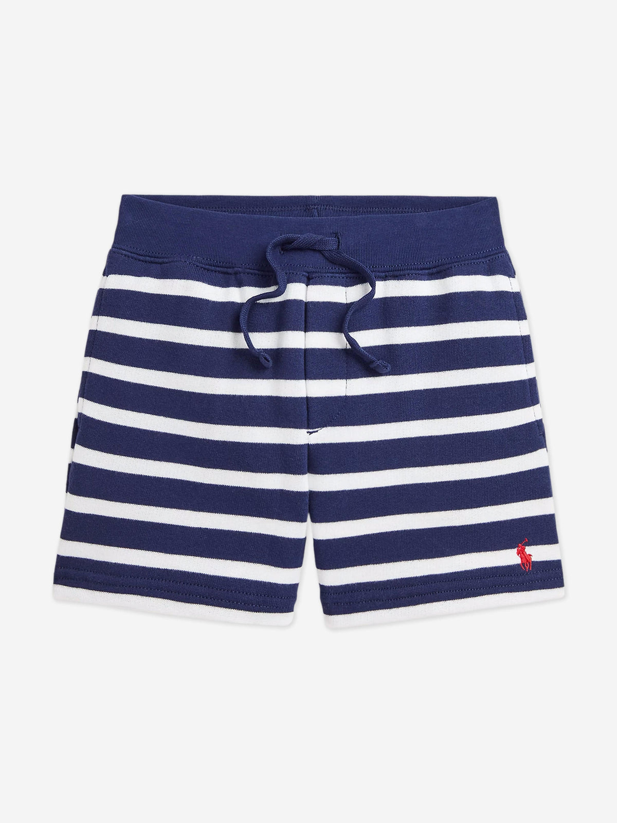 Ralph Lauren Boys Striped Logo Shorts in Navy display picture 2