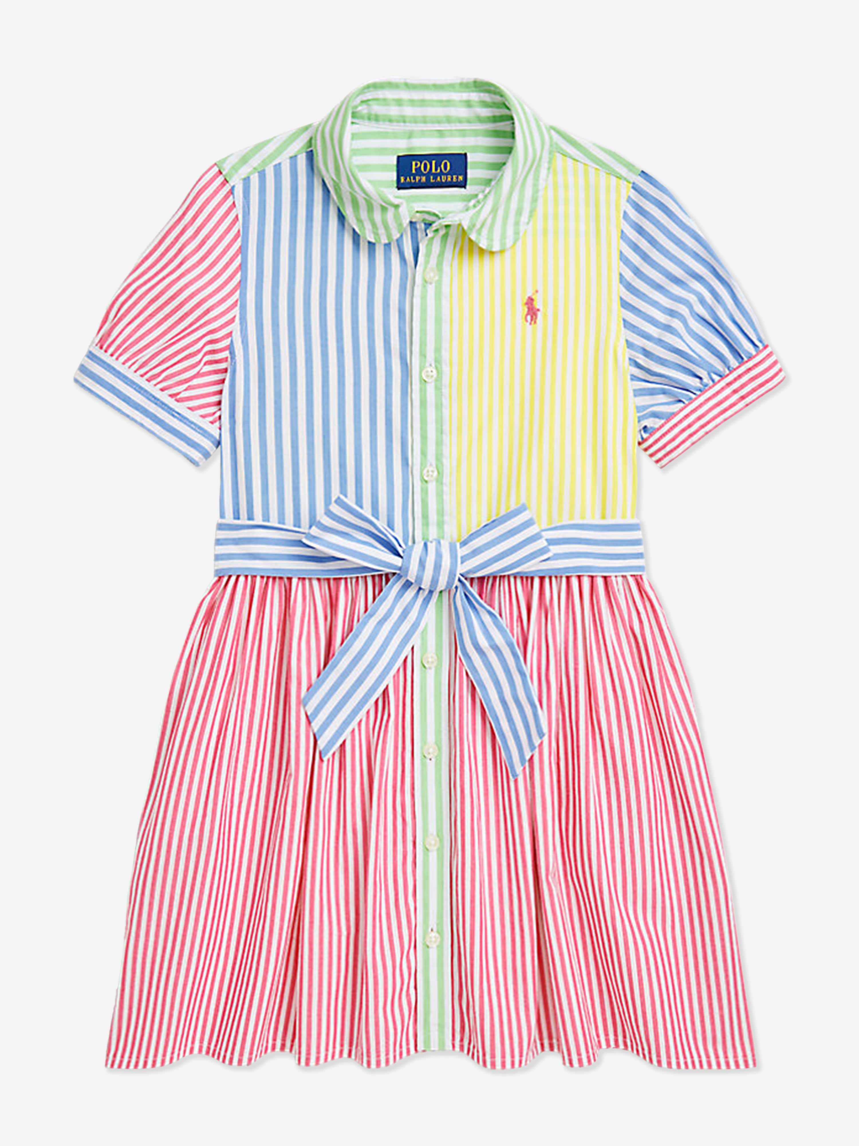 ralph lauren pink and white striped dress Polo Ralph Lauren Stripe Long Sleeve Shirt Dress, Pink/White