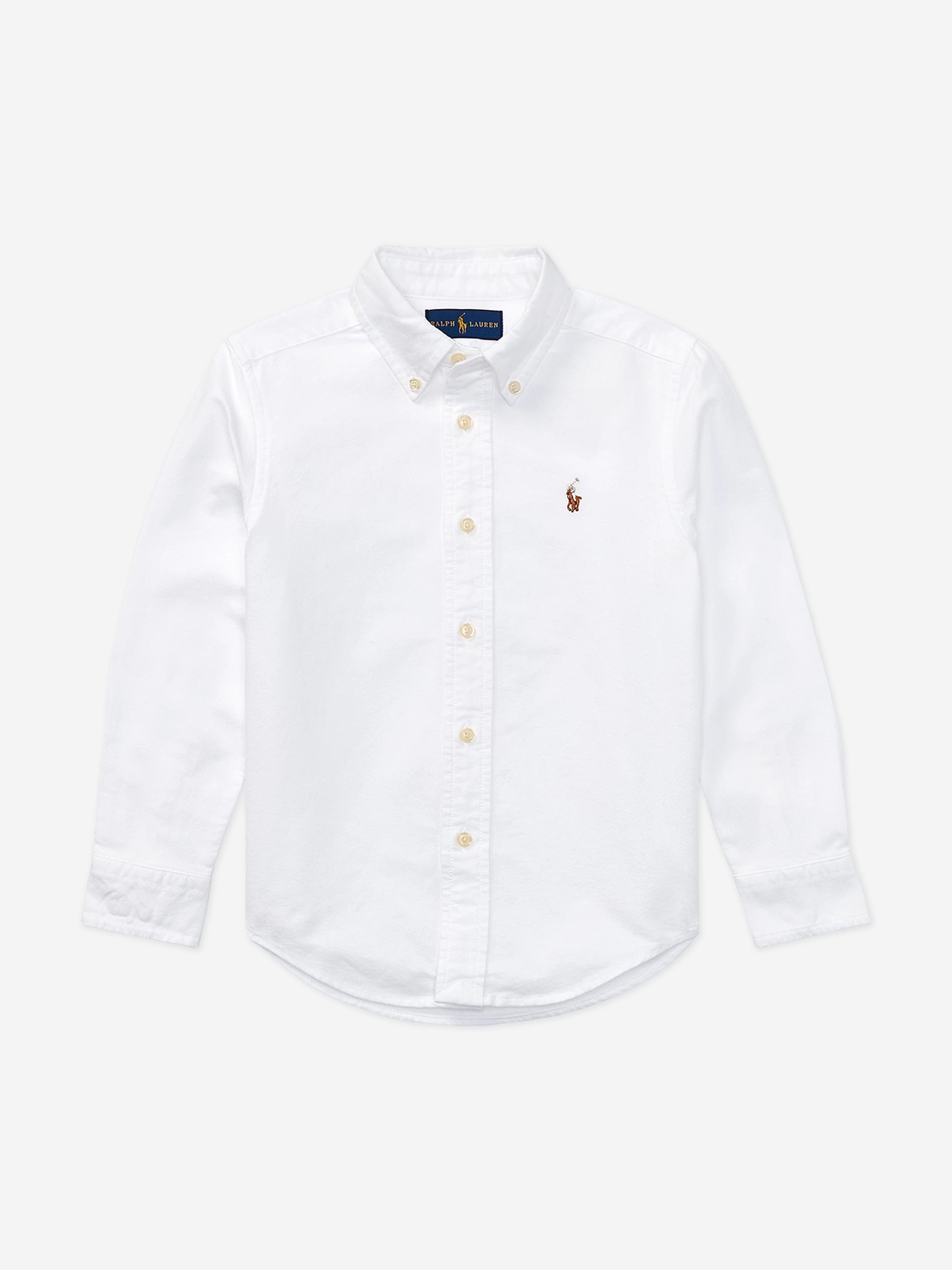 Ralph Lauren White Oxford Button Down Shirt