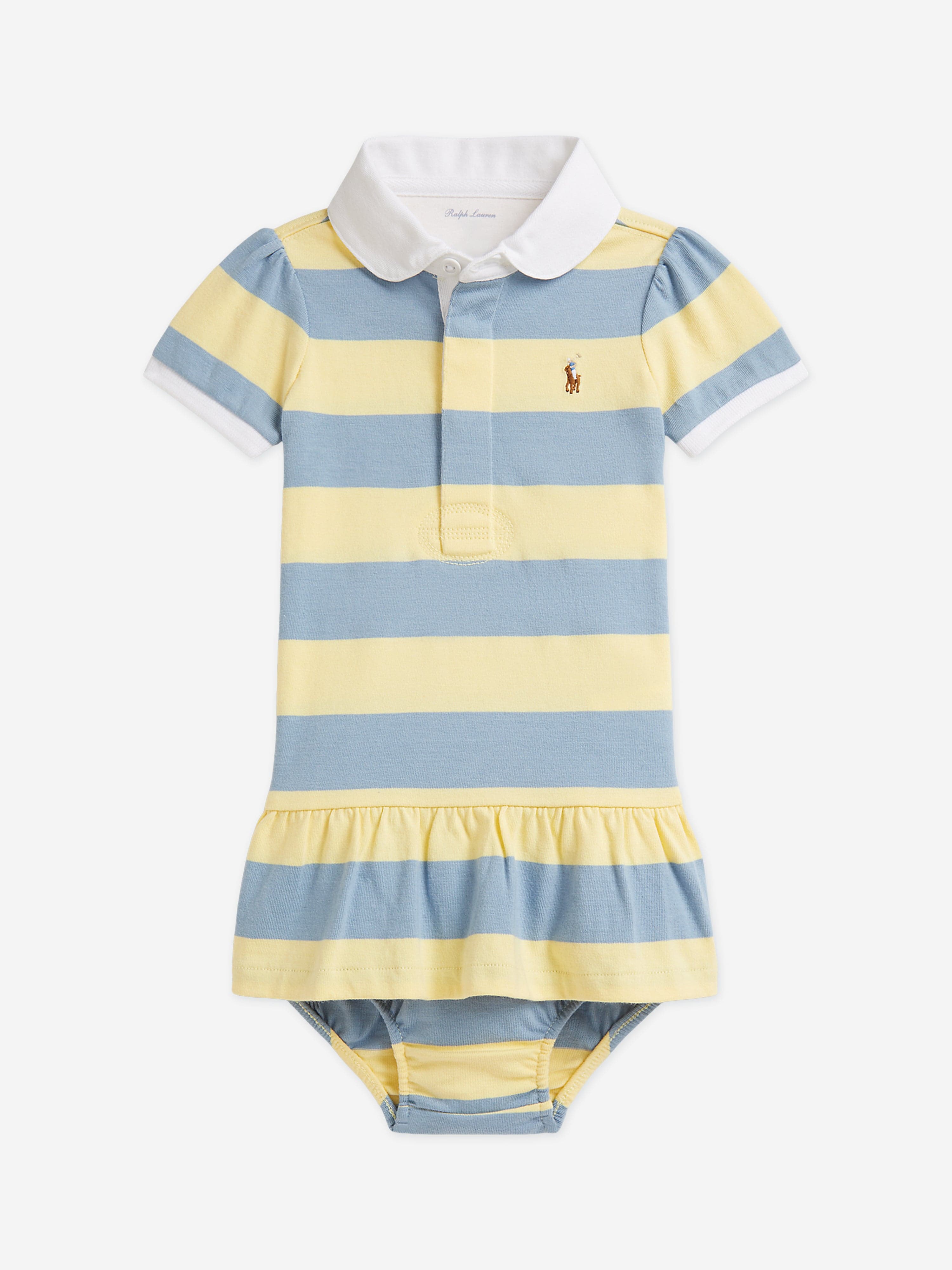 ralph lauren rugby shirt dress Ralph Lauren Childrenswear Girls 2-6x Polo Bear Cotton Jersey Rugby Dress