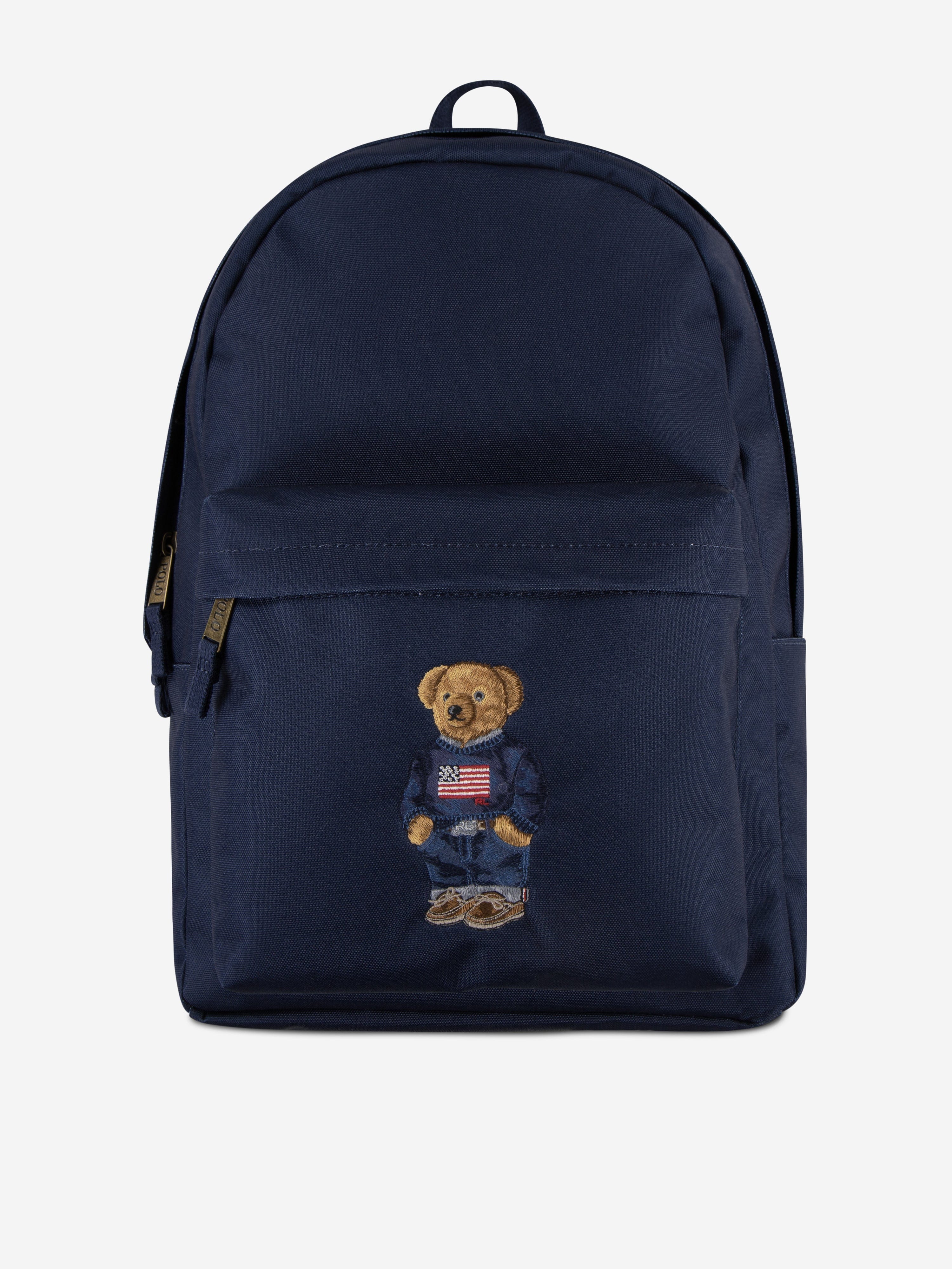 Polo Ralph Lauren ネイビー リュック Ralph Lauren Kids Polo Bear Backpack in Navy (35.5cm) | Childsplay