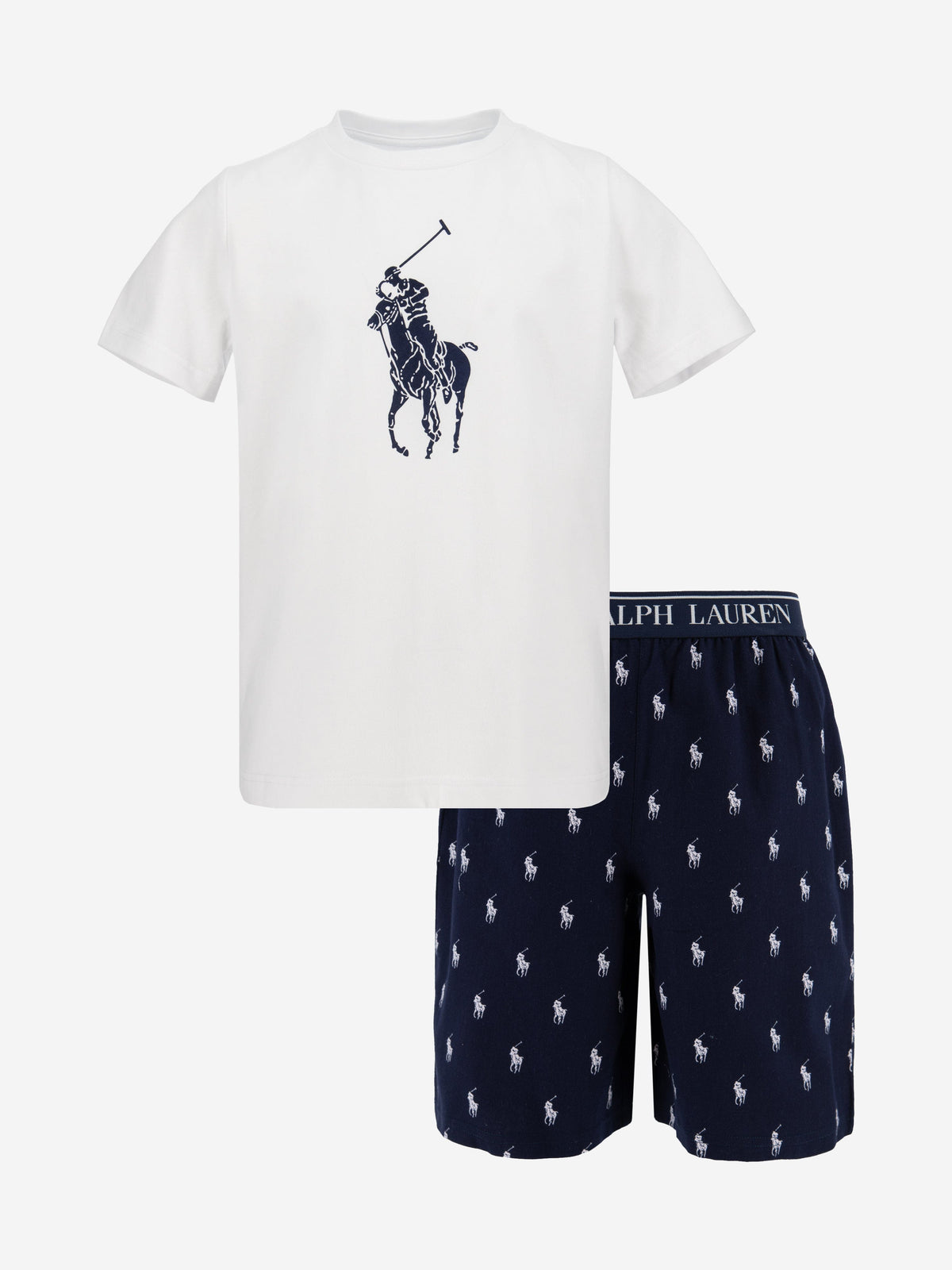 Ralph Lauren Boys T-Shirt and Shorts Pyjama Set in Navy 