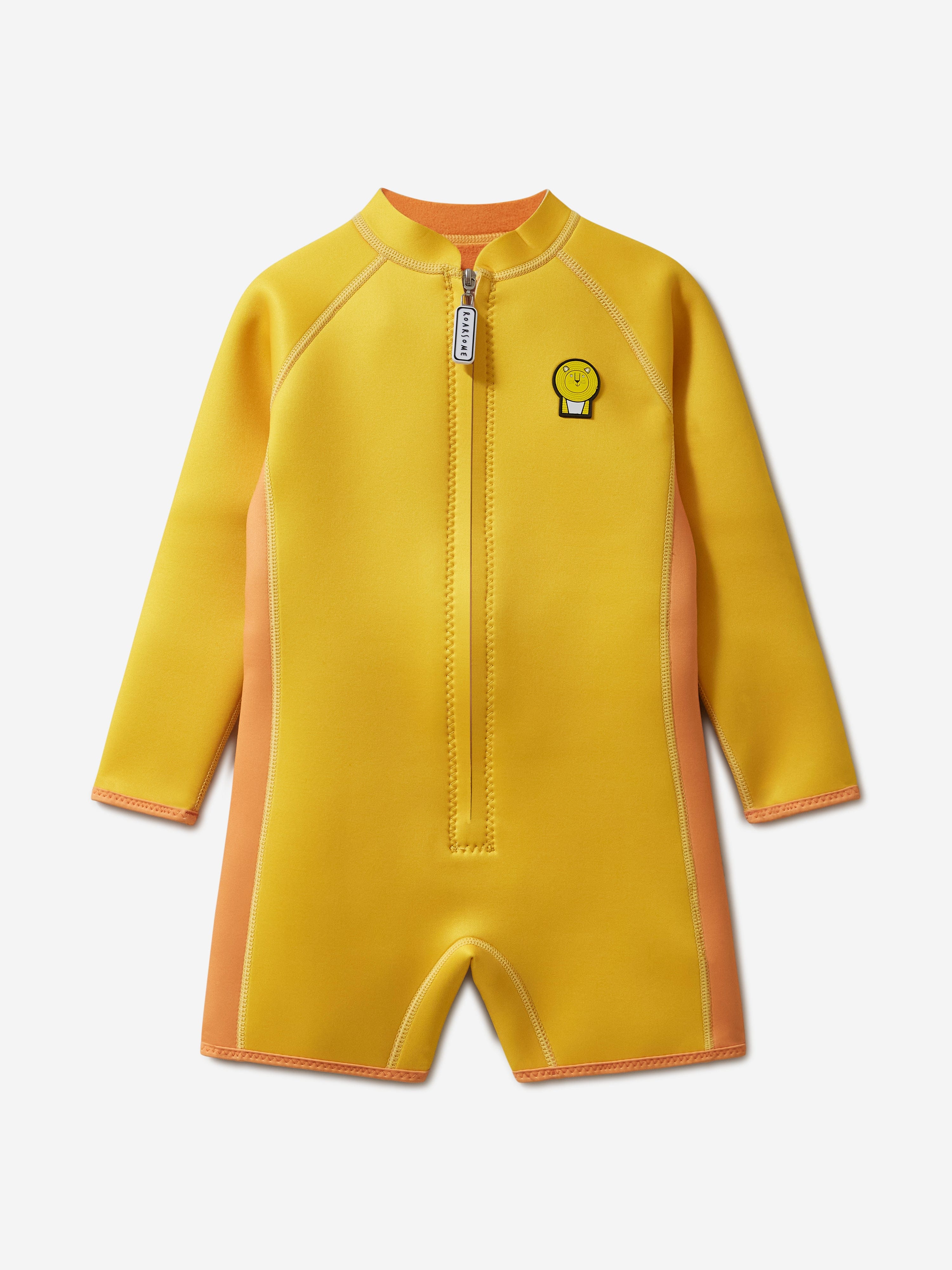 Roarsome Roarsome Kids Cub The Lion Wet Suit In Yellow