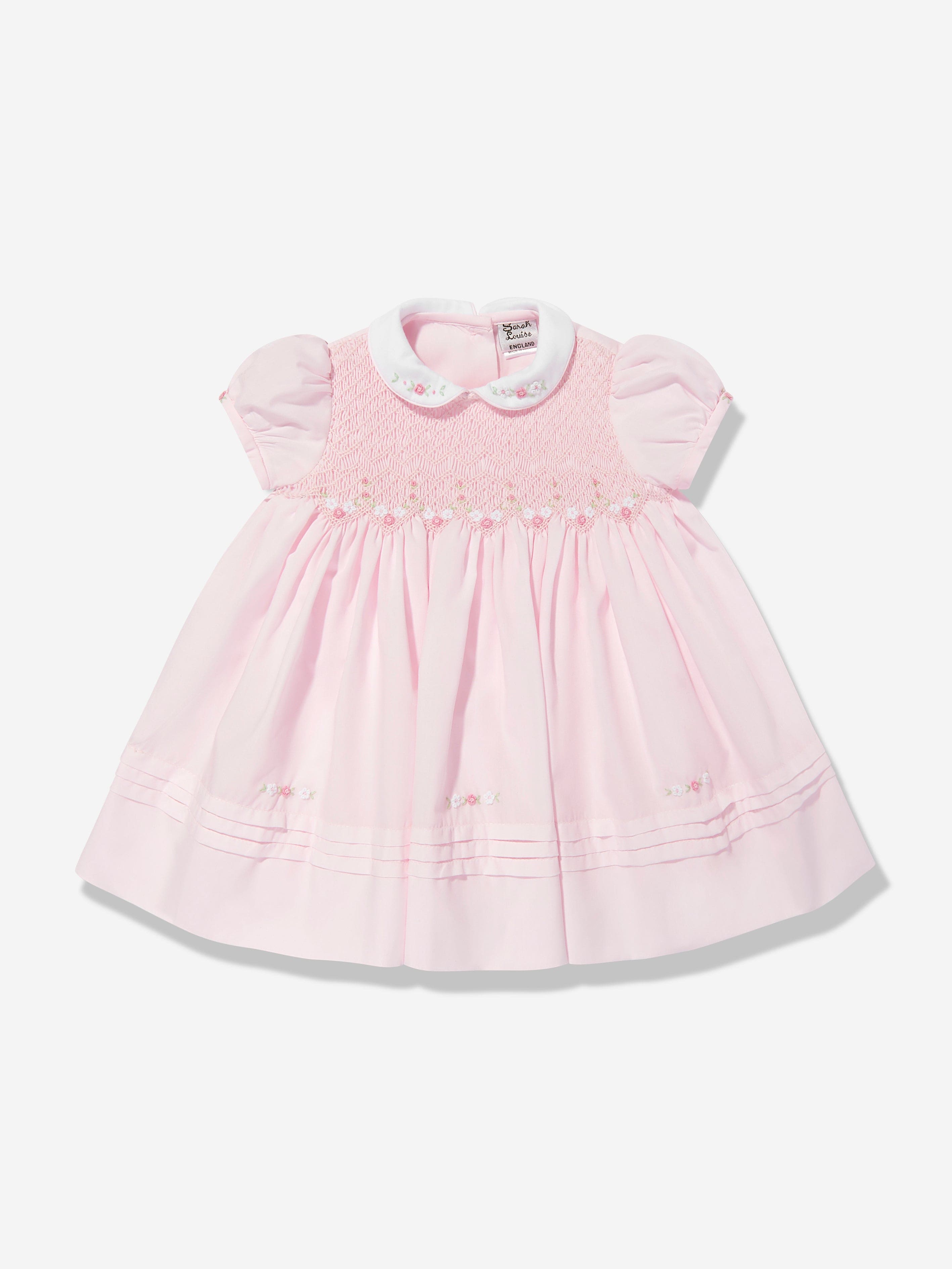 sarah louise dress pink Sarah Louise Pleated Ruffled Belted Gown Dress | Pink