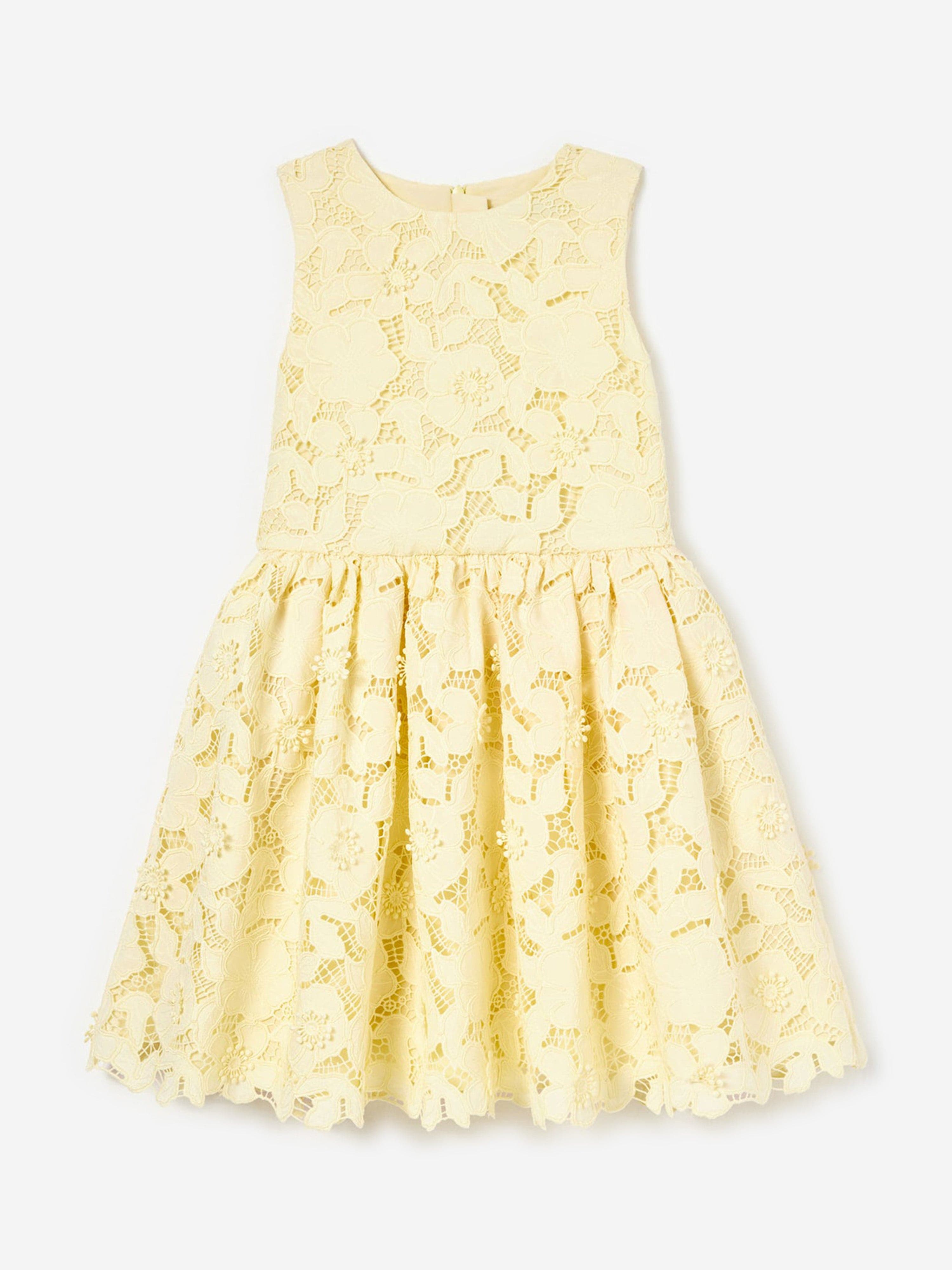self-portrait Kids Flower Lace Dress in Pink