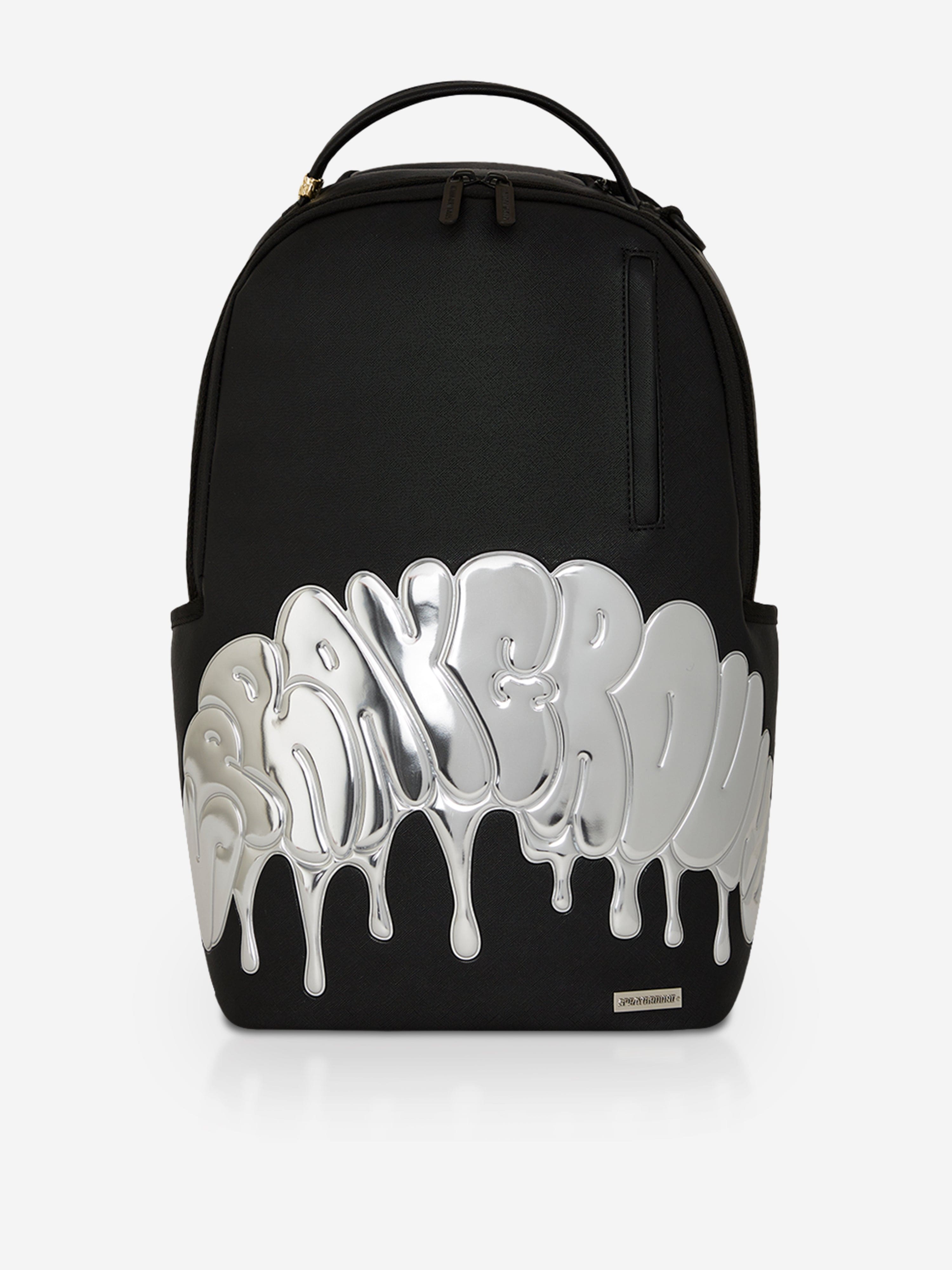 Sprayground Kids Metallic Drip Shark Bubble Letters DLX Backpack