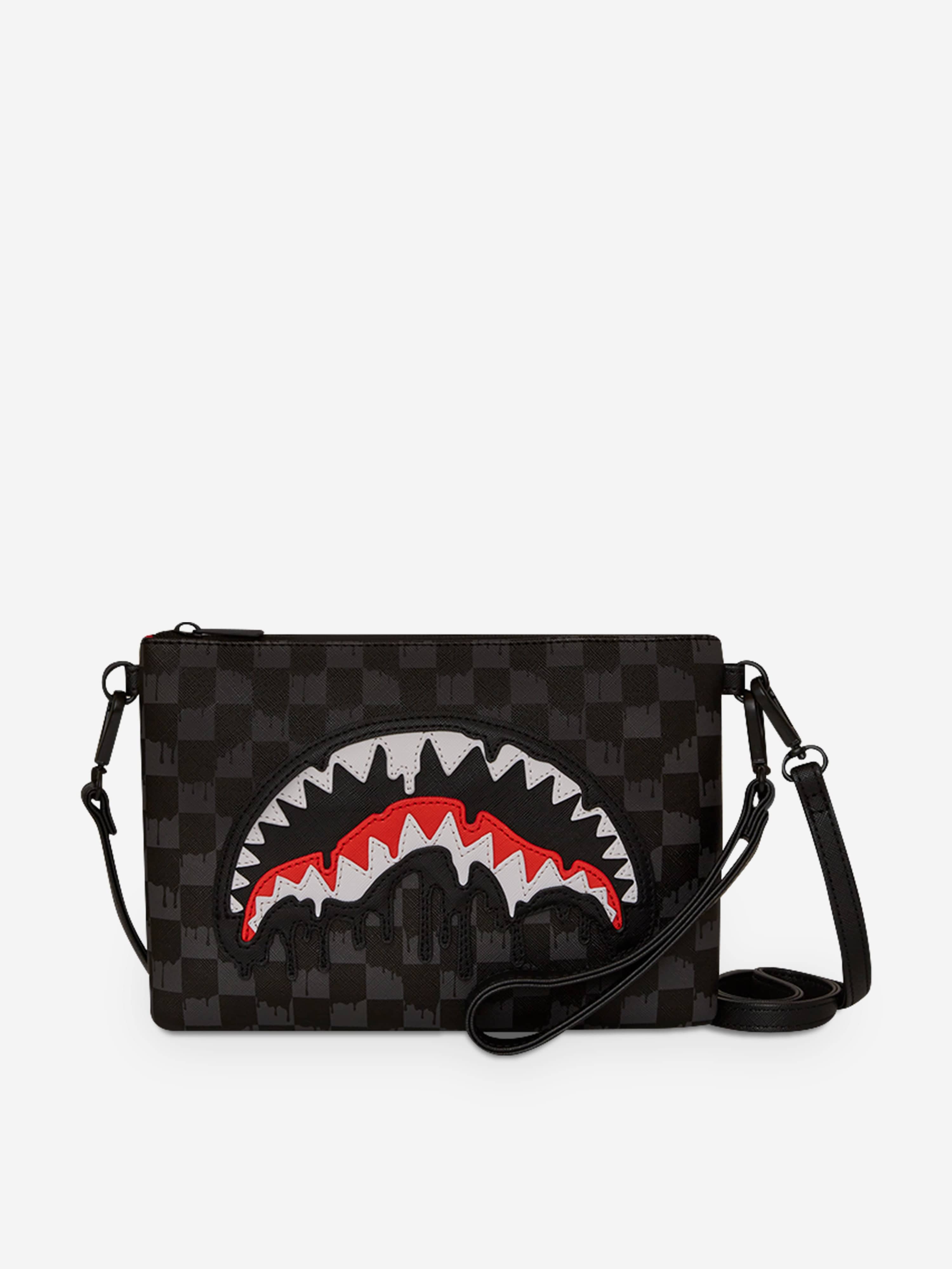 Sprayground Kids Dripping Sharks In Paris Crossover Clutch in