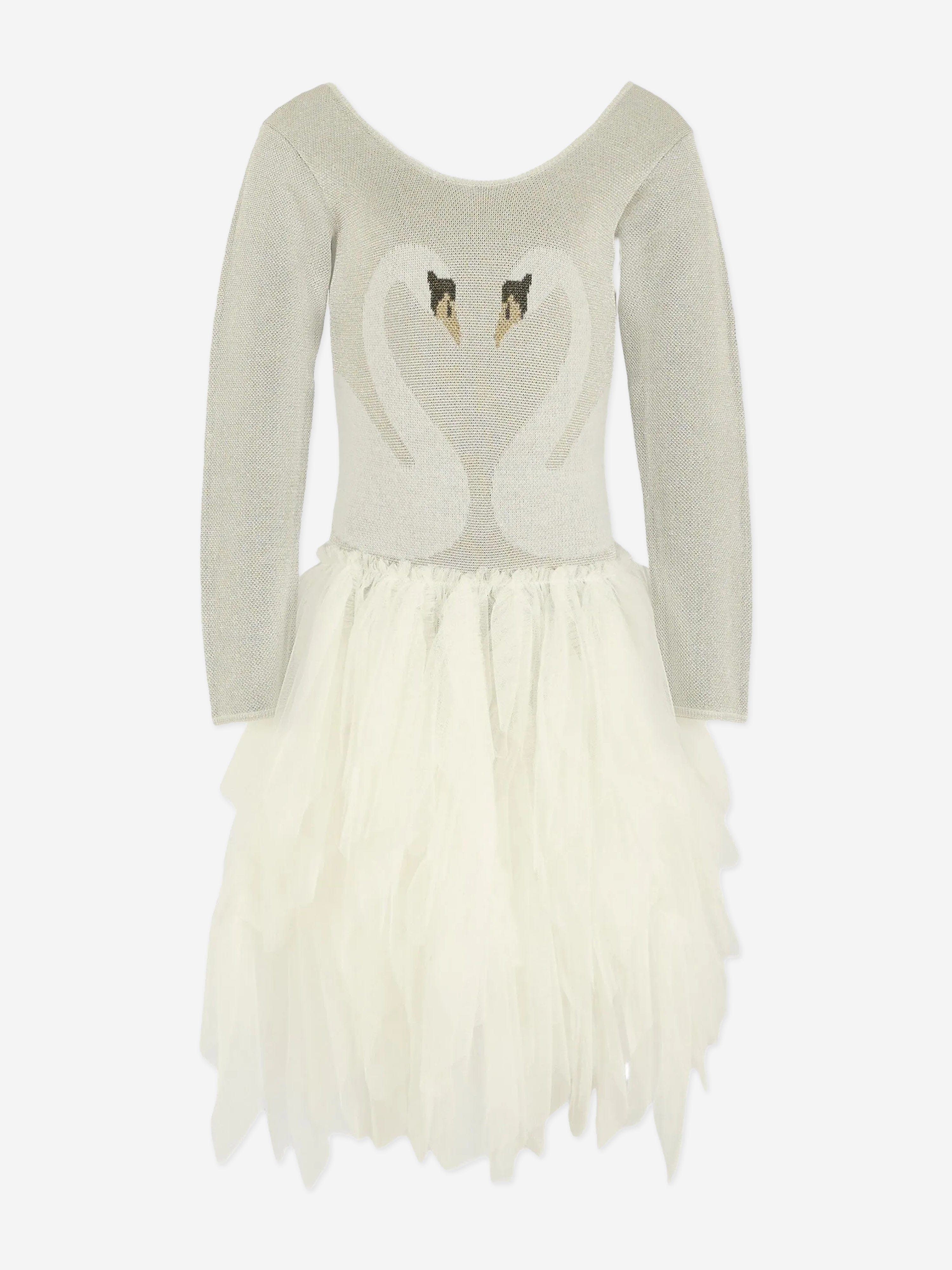 stella mccartney silver dress Off-the-shoulder Sequined Knitted Gown