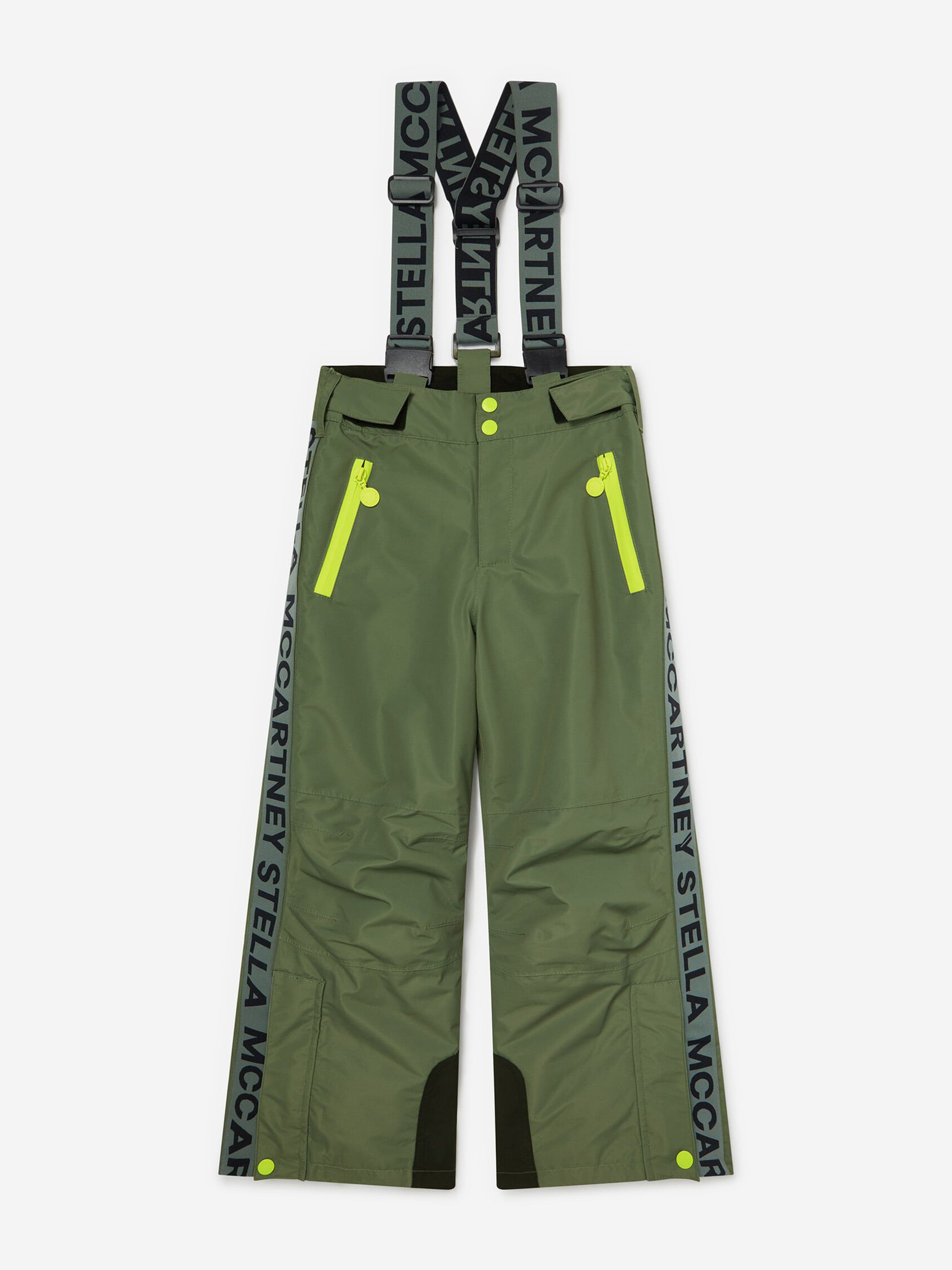 Stella McCartney Boys Logo Ski Trousers in Green | Childsplay Clothing