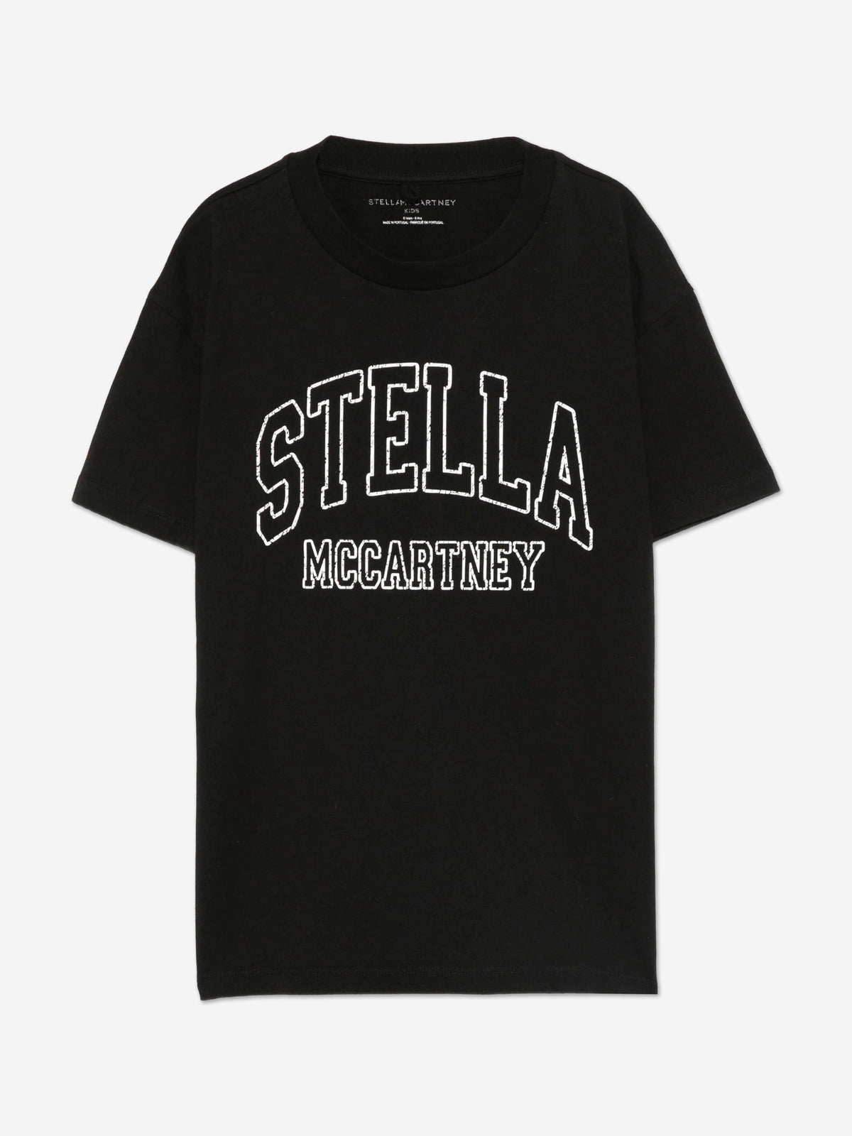 Stella McCartney Girls Logo T-Shirt in Black | Childsplay Clothing