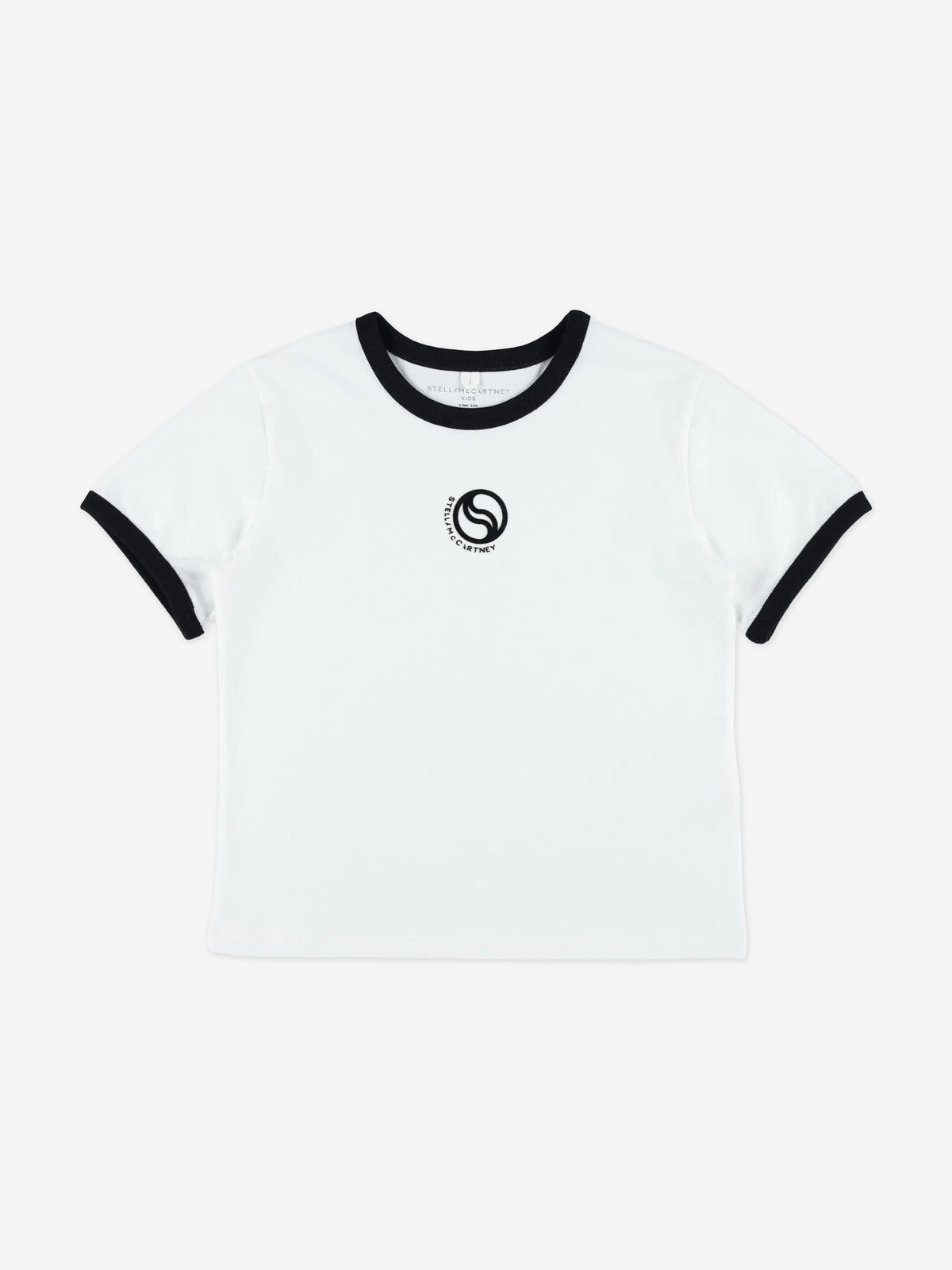 Stella McCartney Girls Logo T-Shirt in Ivory | Childsplay Clothing