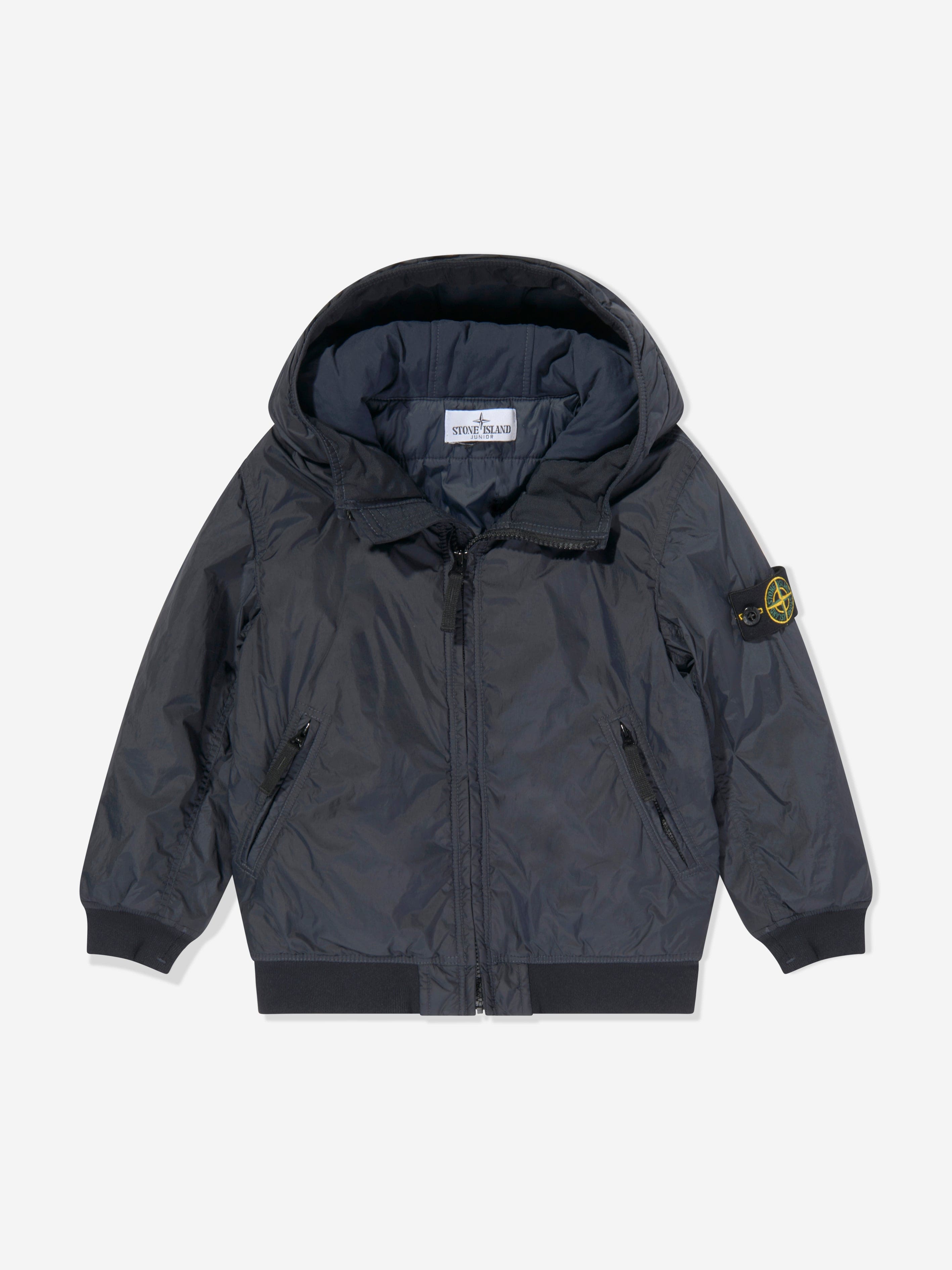 Stone Island Junior Stone Island Kids Short Parka Jacket in Navy