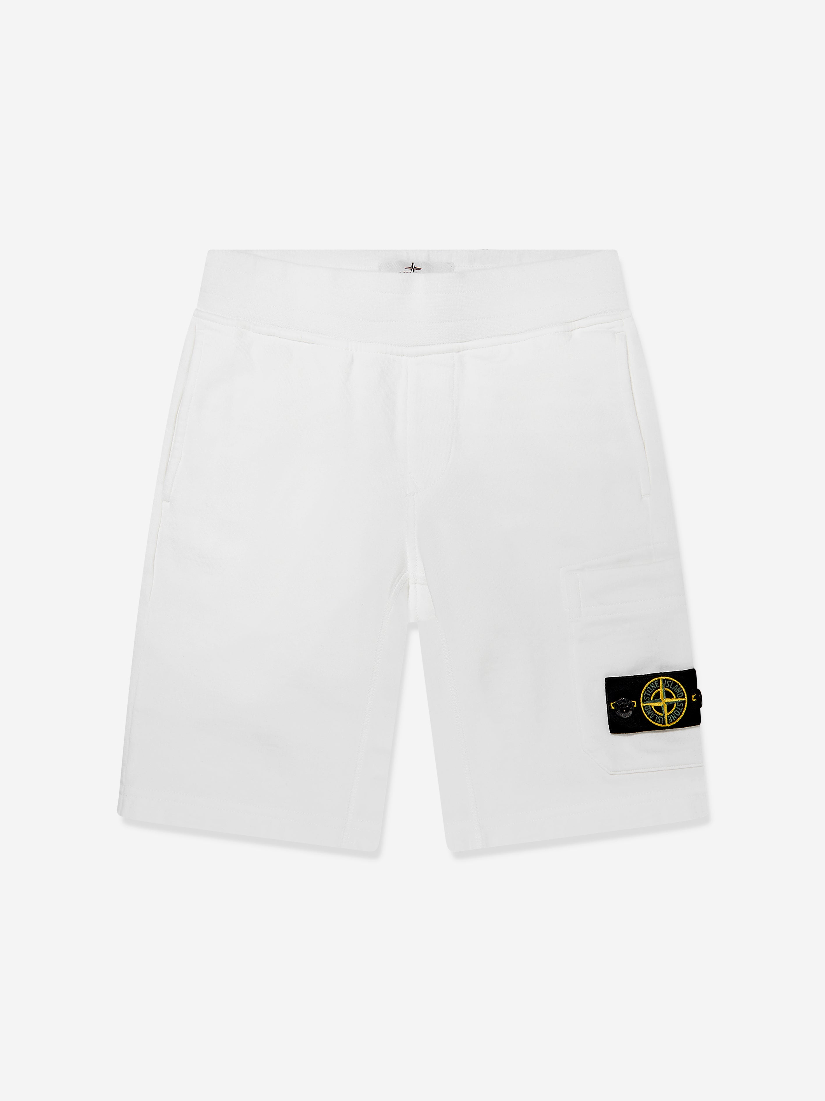 Stone Island Junior Shorts Male Size 4A White