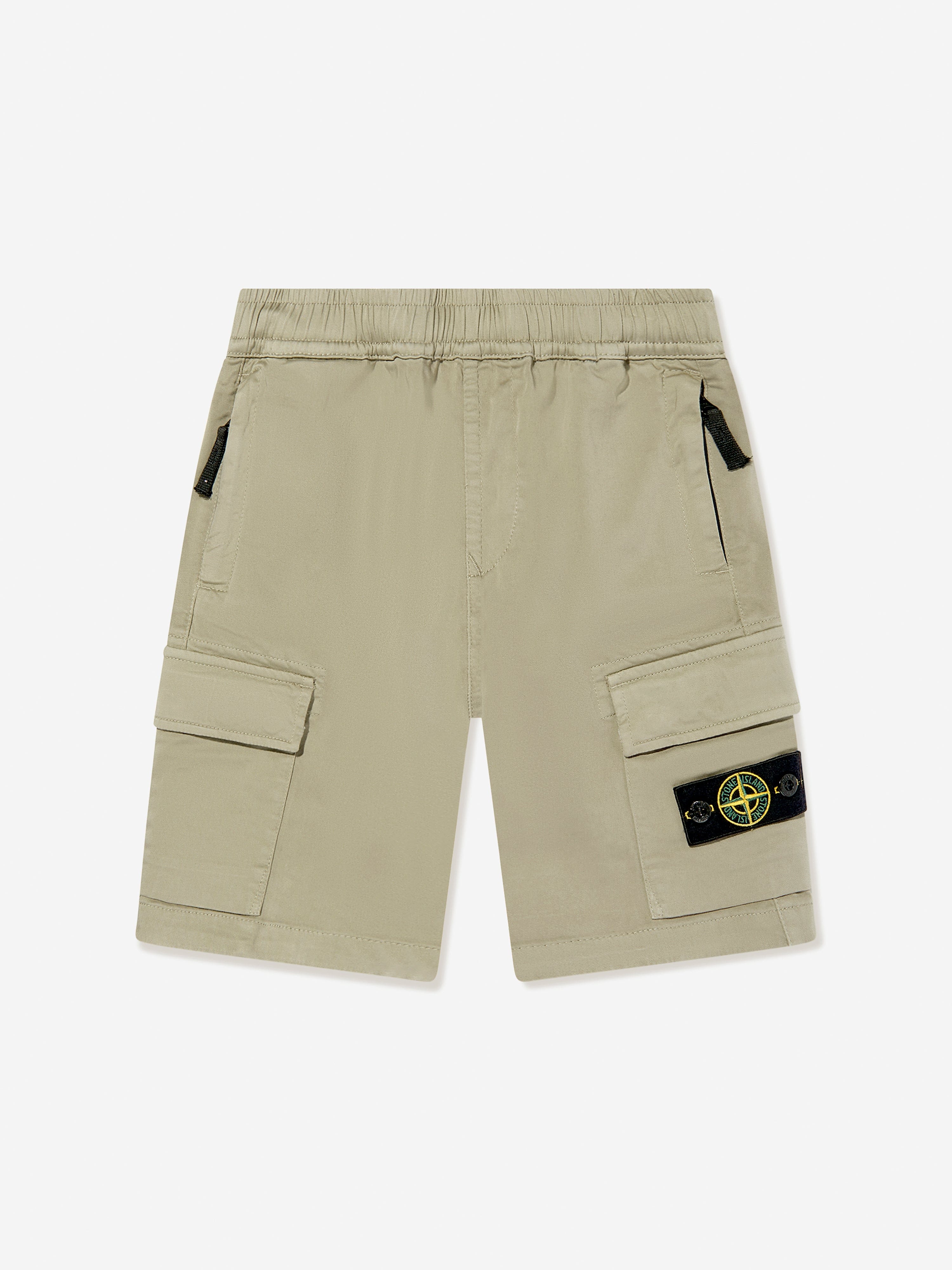 Stone Island Junior Stone Island Boys Cargo Shorts in Beige