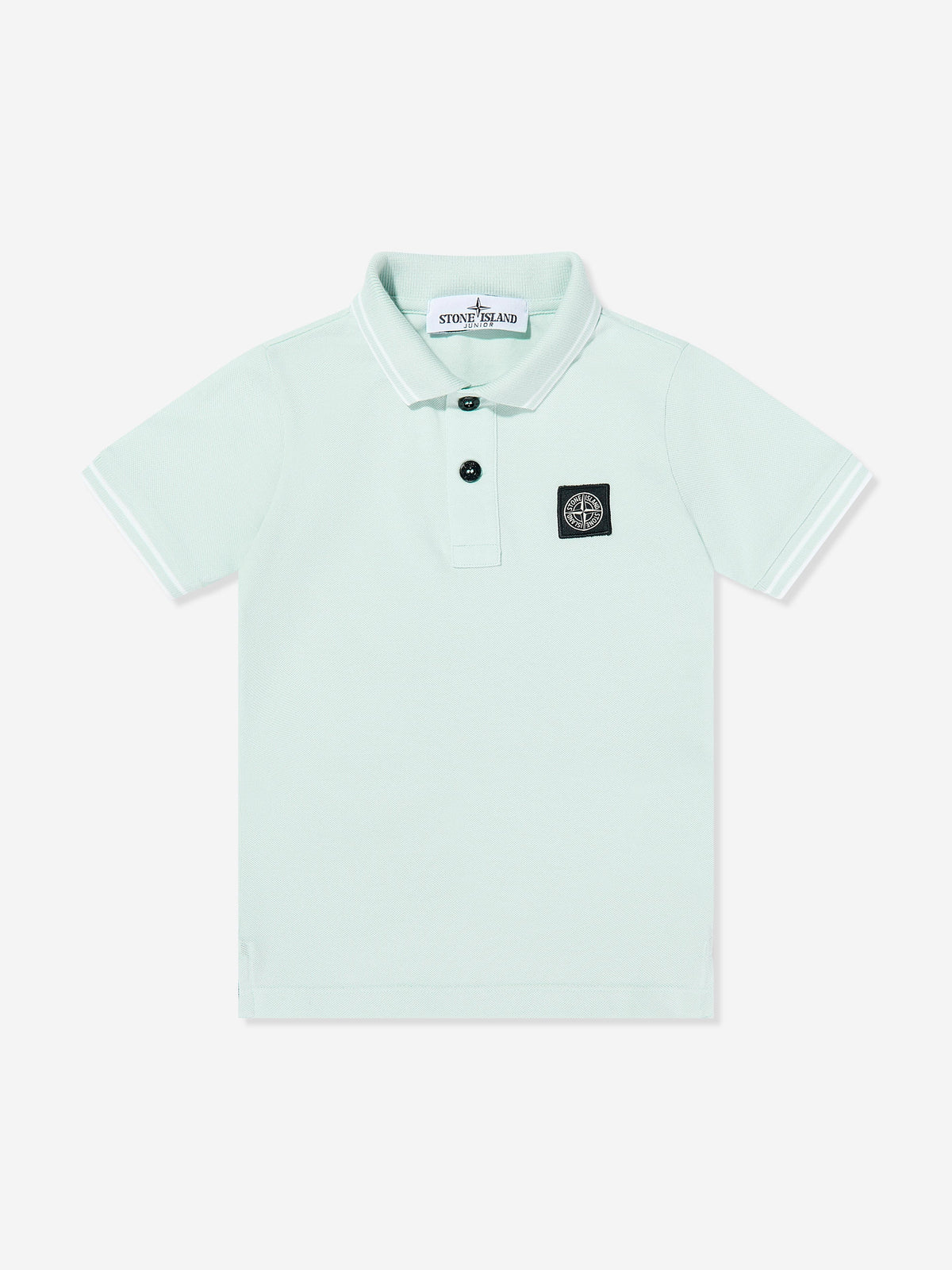 Stone Island Boys Compass Patch Polo Shirt in Blue | Childsplay 