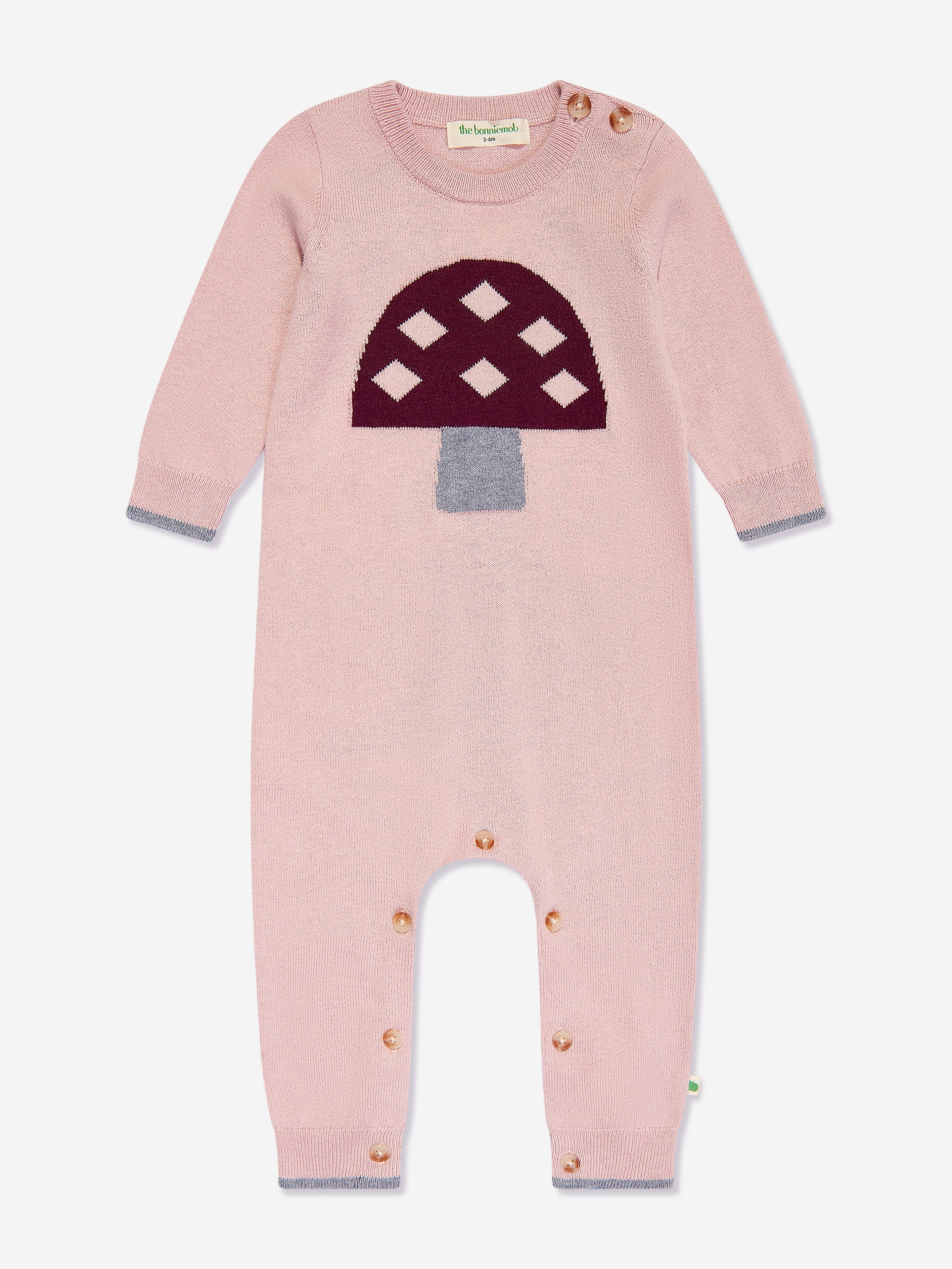 The Bonnie Mob The Bonnie Mob Baby Girls Sorrel Mushroom Knit