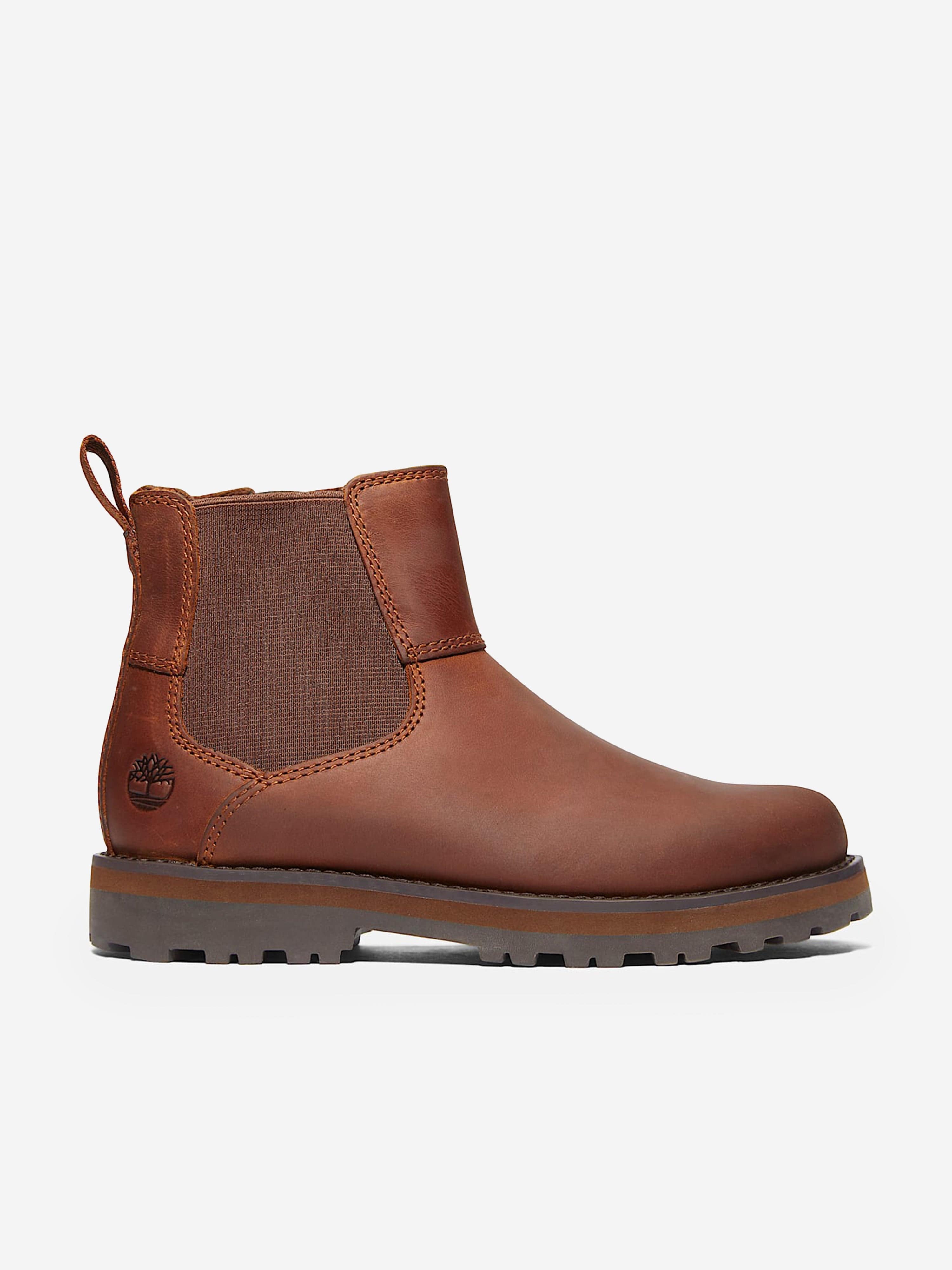 Timberland キッズ ブーツ ブラウン Timberland Kids Courma Mid Chelsea Boots in Brown