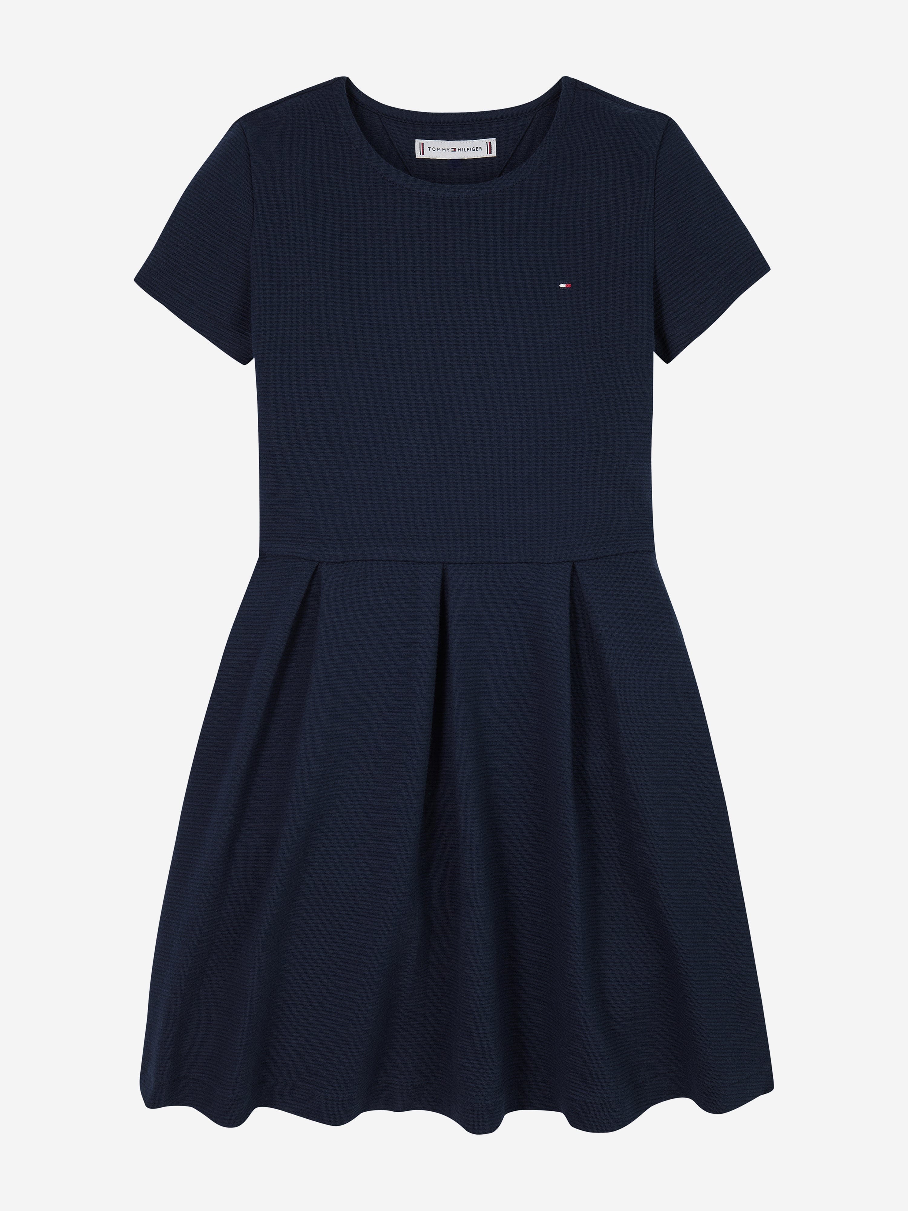 Tommy Hilfiger Girls Ottoman Skater Dress in Navy
