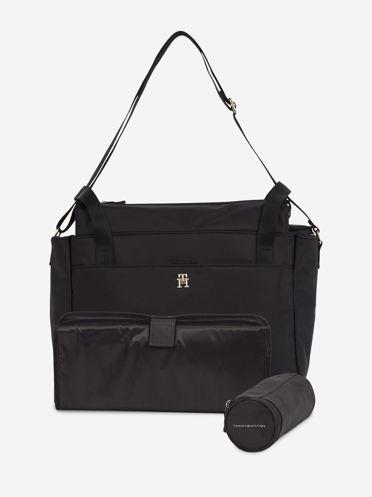 Tommy Hilfiger Baby Changing Bag in Black (35cm) | Childsplay Clothing
