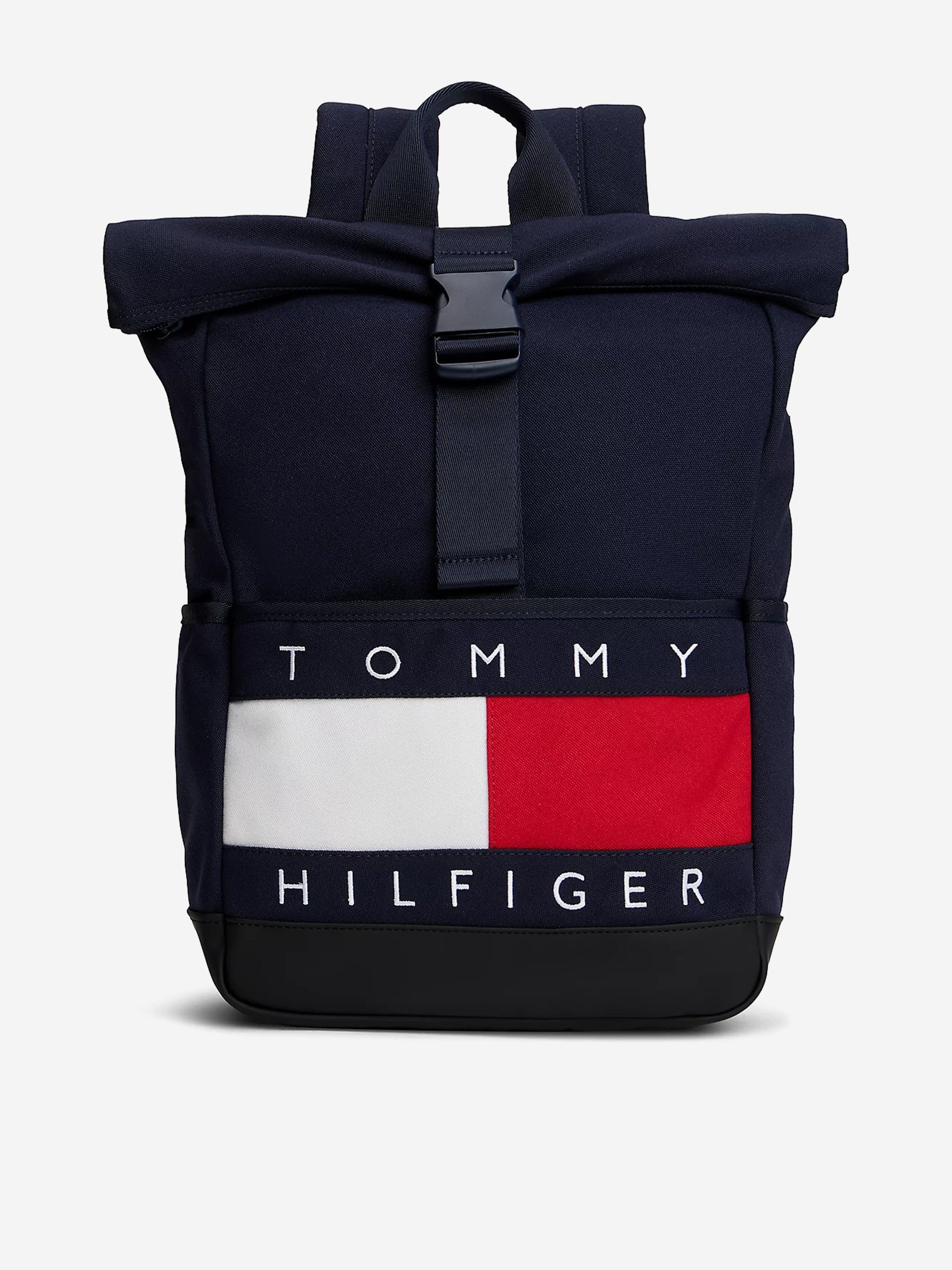 heritage mini backpack tommy hilfiger Tommy Hilfiger Kids Heritage Flag Roll Top Backpack in Navy (38.5cm)