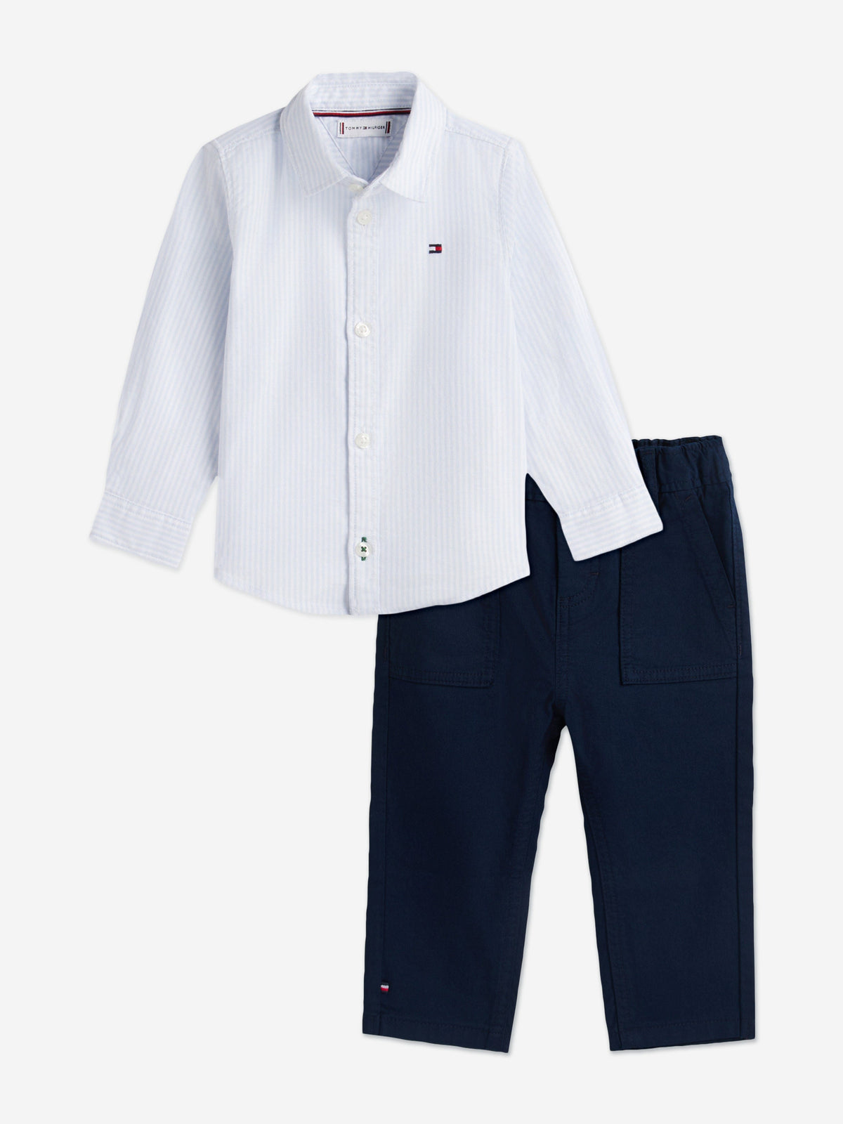Tommy Hilfiger Baby Boys Ithaca Shirt and Trouser Set in Navy 