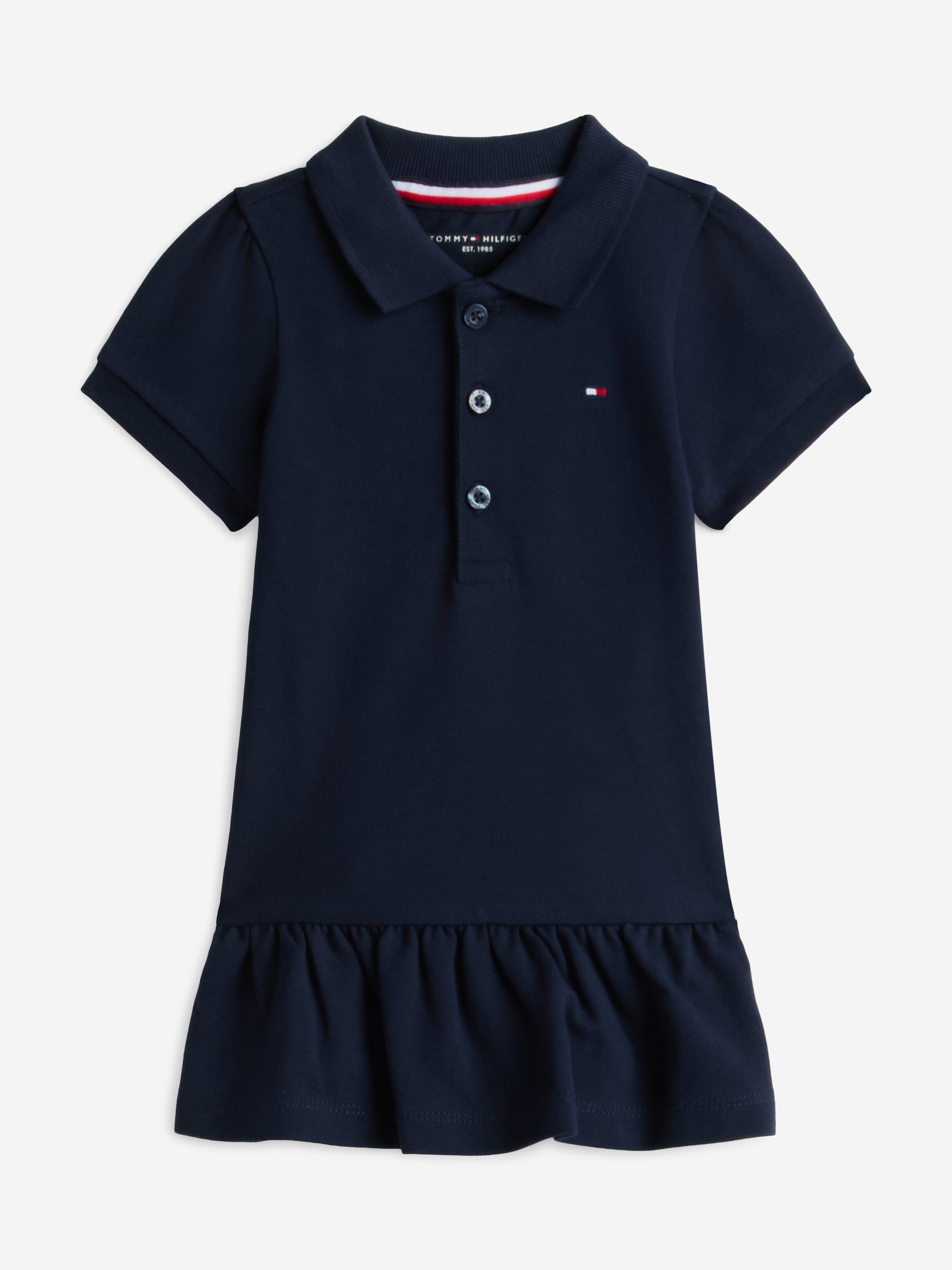 Tommy Hilfiger Baby Girls Pique Polo Dress in Navy 9 Mths Tommy Hilfiger Baby Girls Pique Polo Dress in Navy 9 Mths