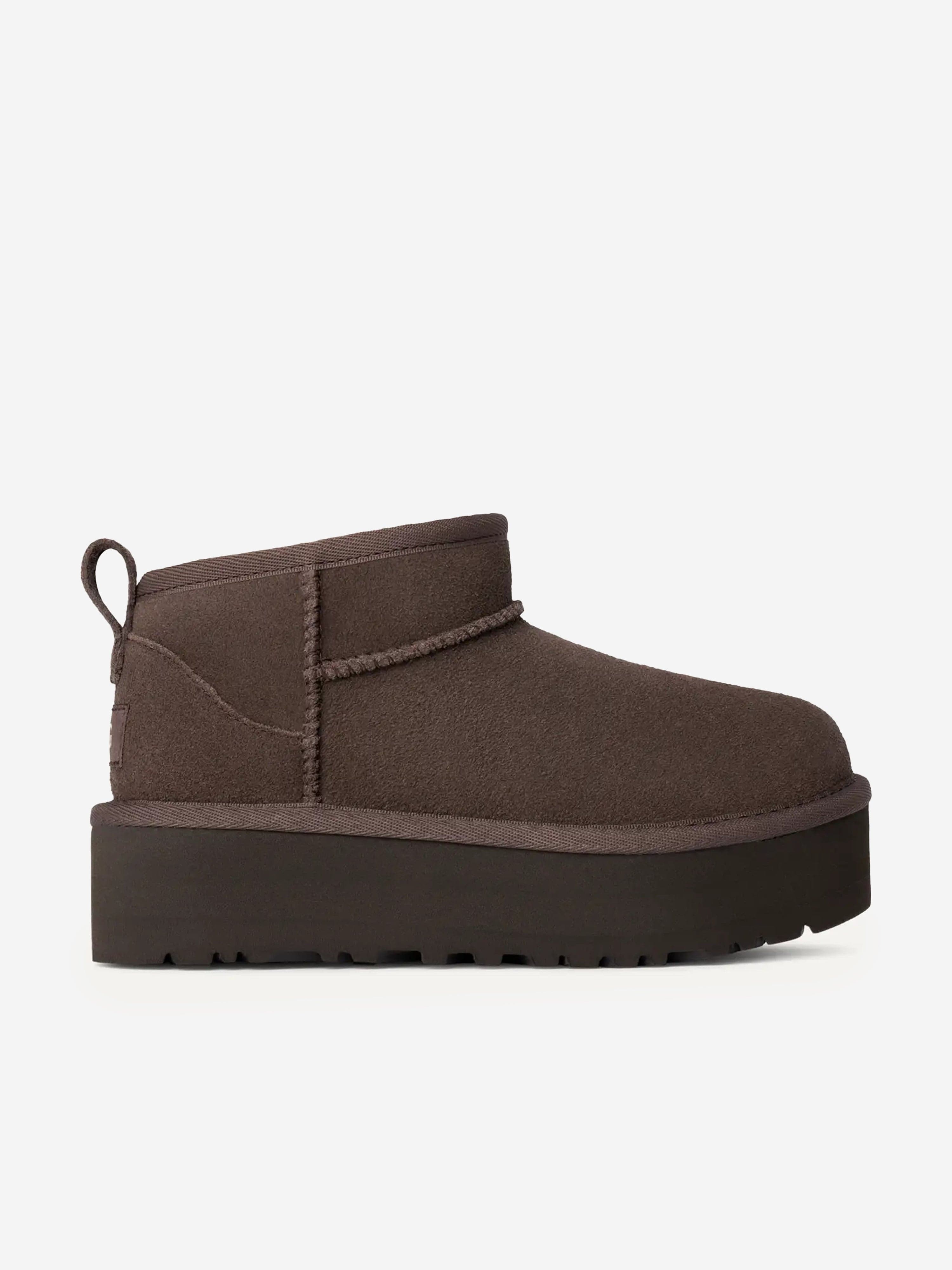 UGG UGG Girls Classic Ultra Mini Platform Boots in Brown