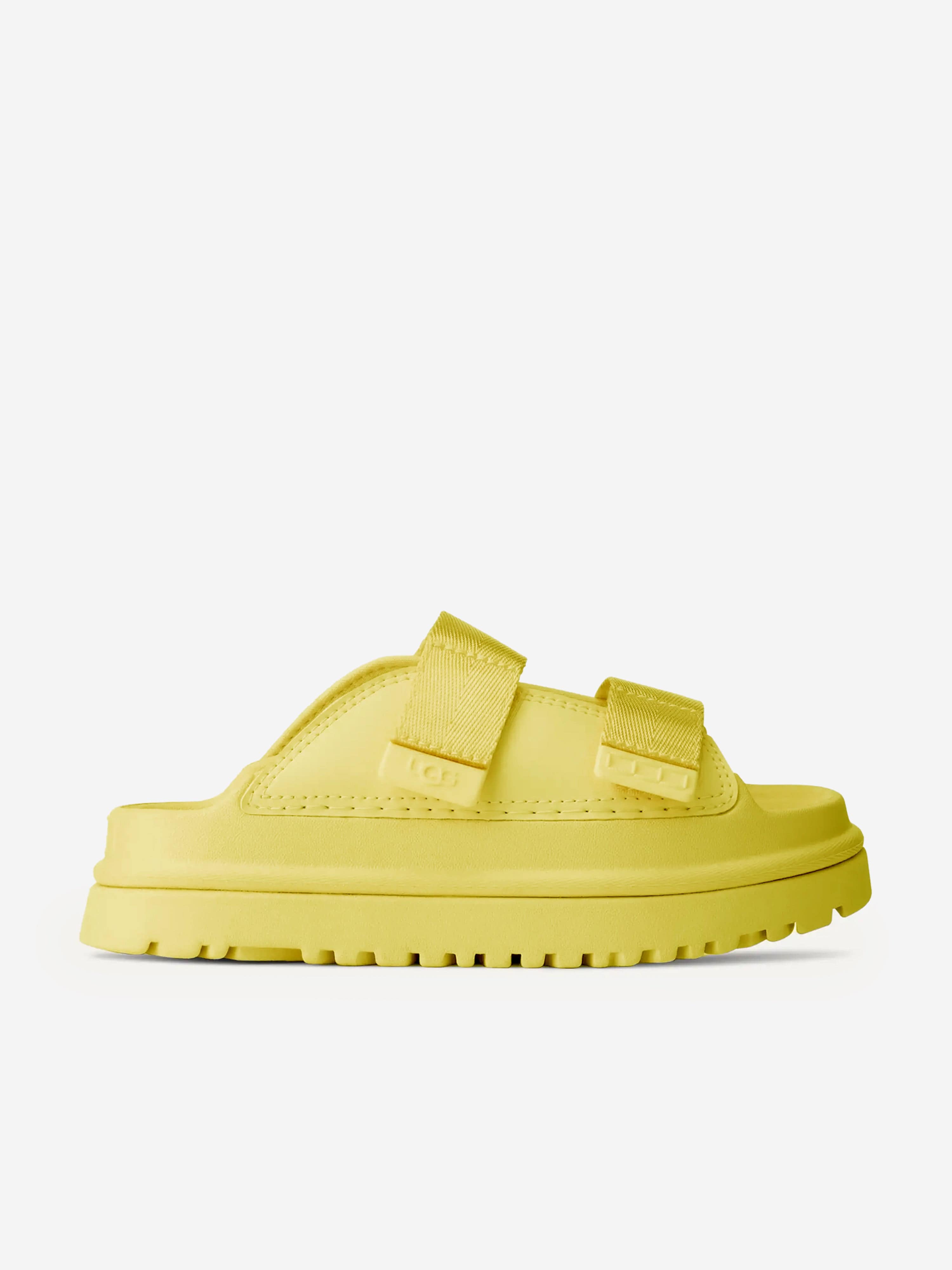 UGG Girls GoldenGlow Slide in Yellow | Childsplay Clothing
