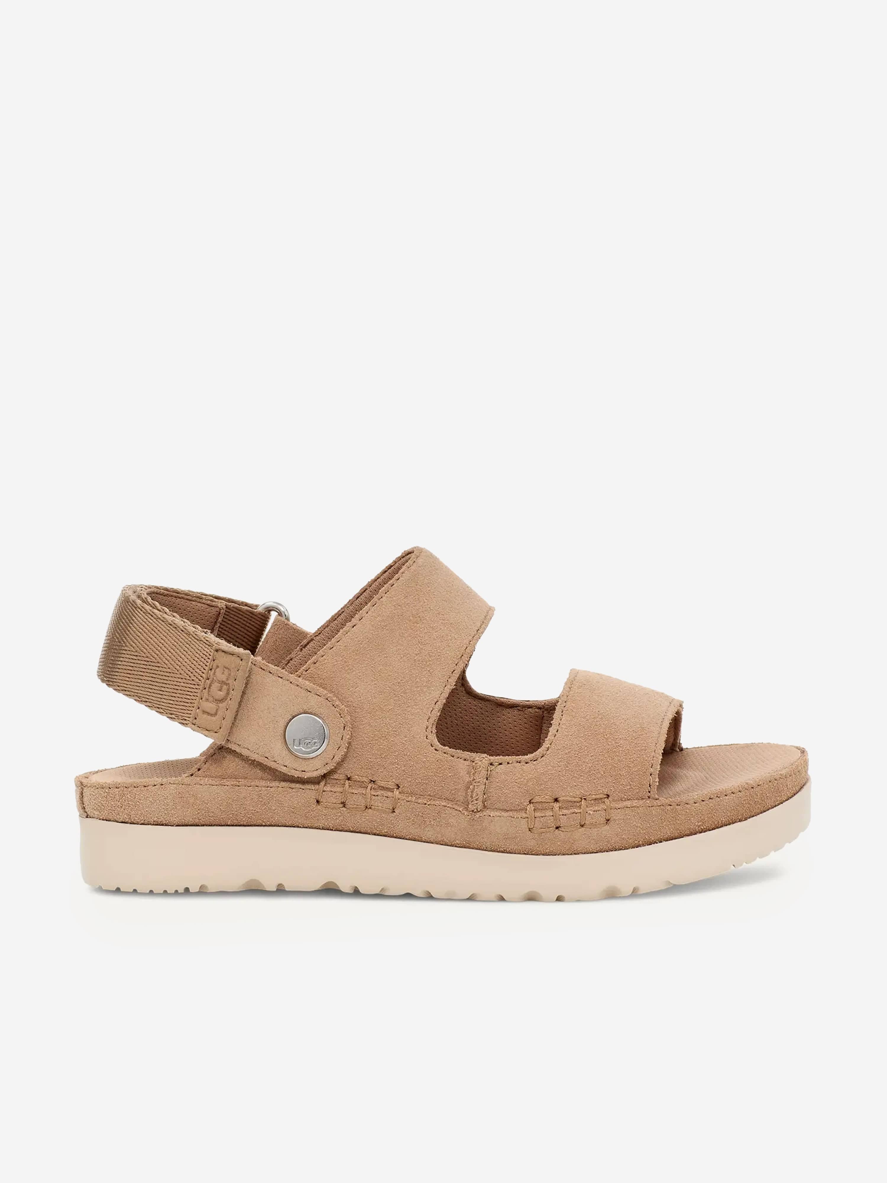 UGG Girls Goldenstar Glide Sandals in Beige | Childsplay Clothing
