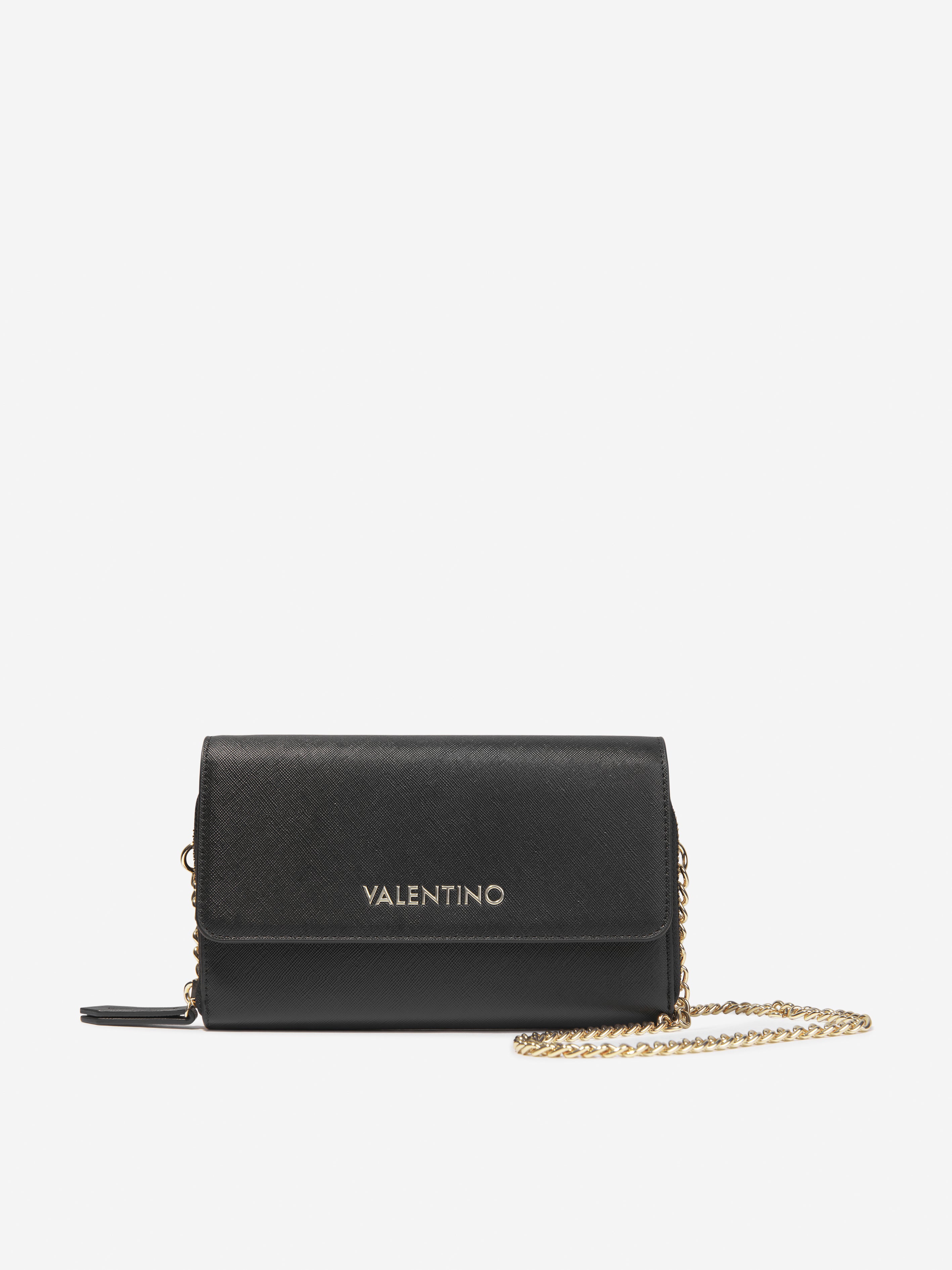 Girls Zero Wallet With Shoulder Strap in Black (W: 2.5cm