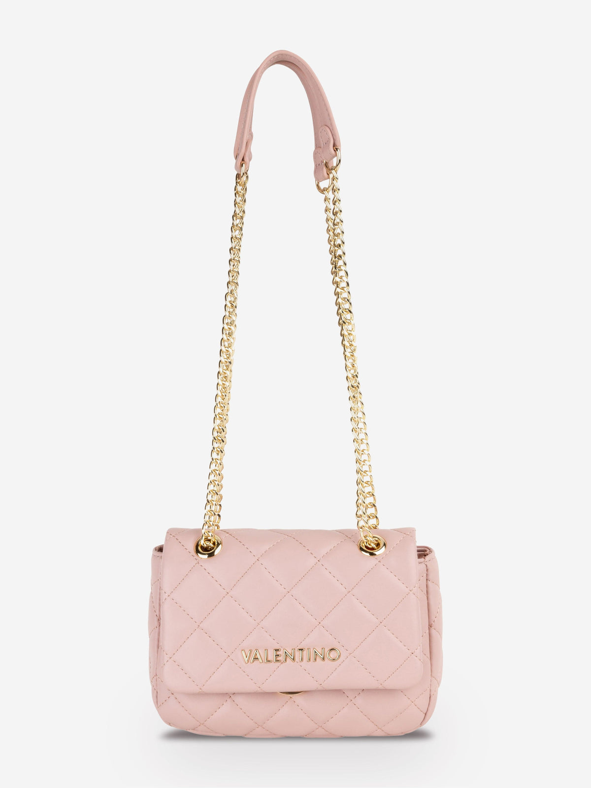 Leather Mario Valentino Ocarina Flap Over Bag Valentino Bags Pink 