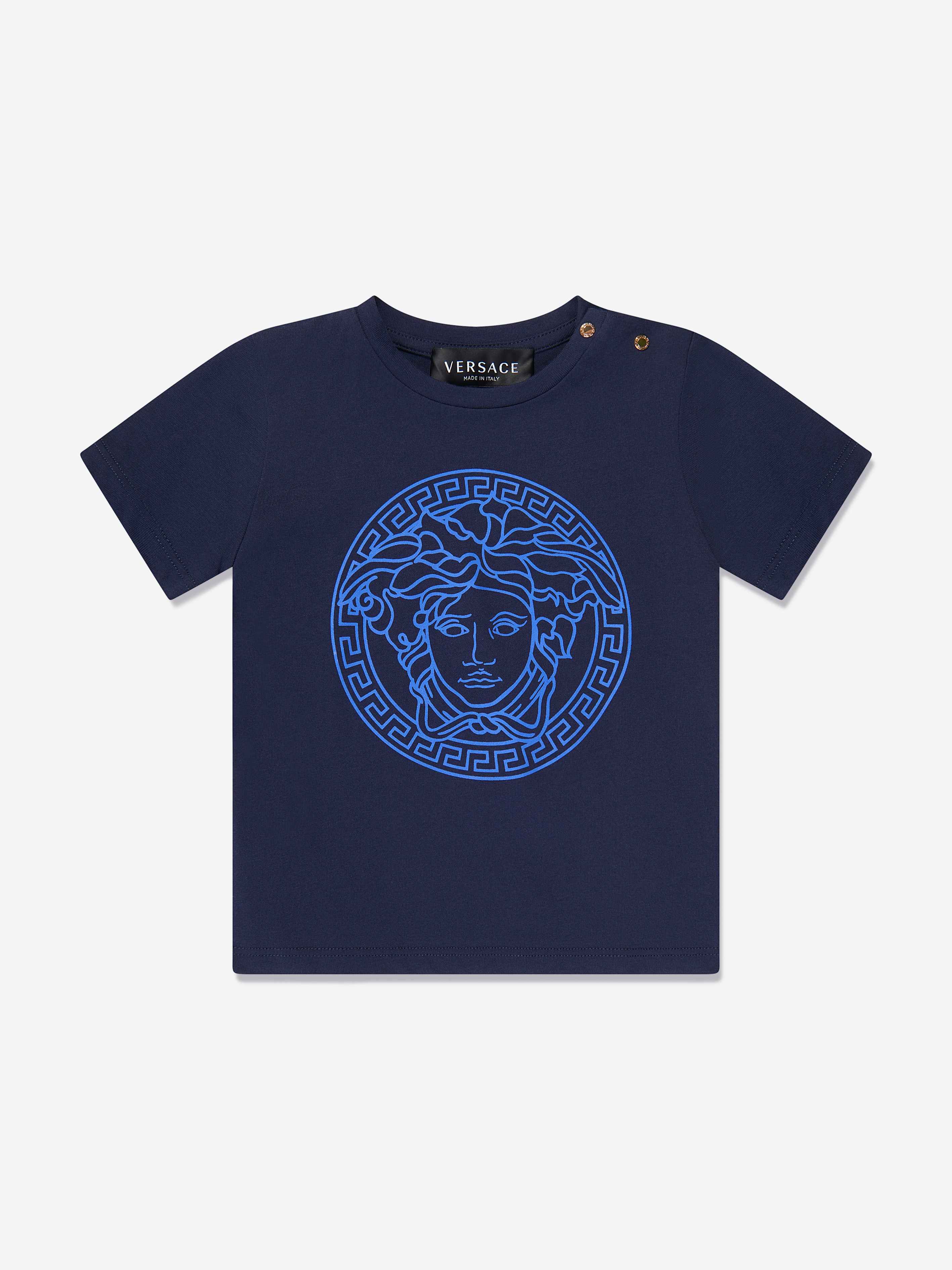 Topmøde sortere hvede Versace Baby Medusa Logo T-Shirt in Navy | Childsplay Clothing