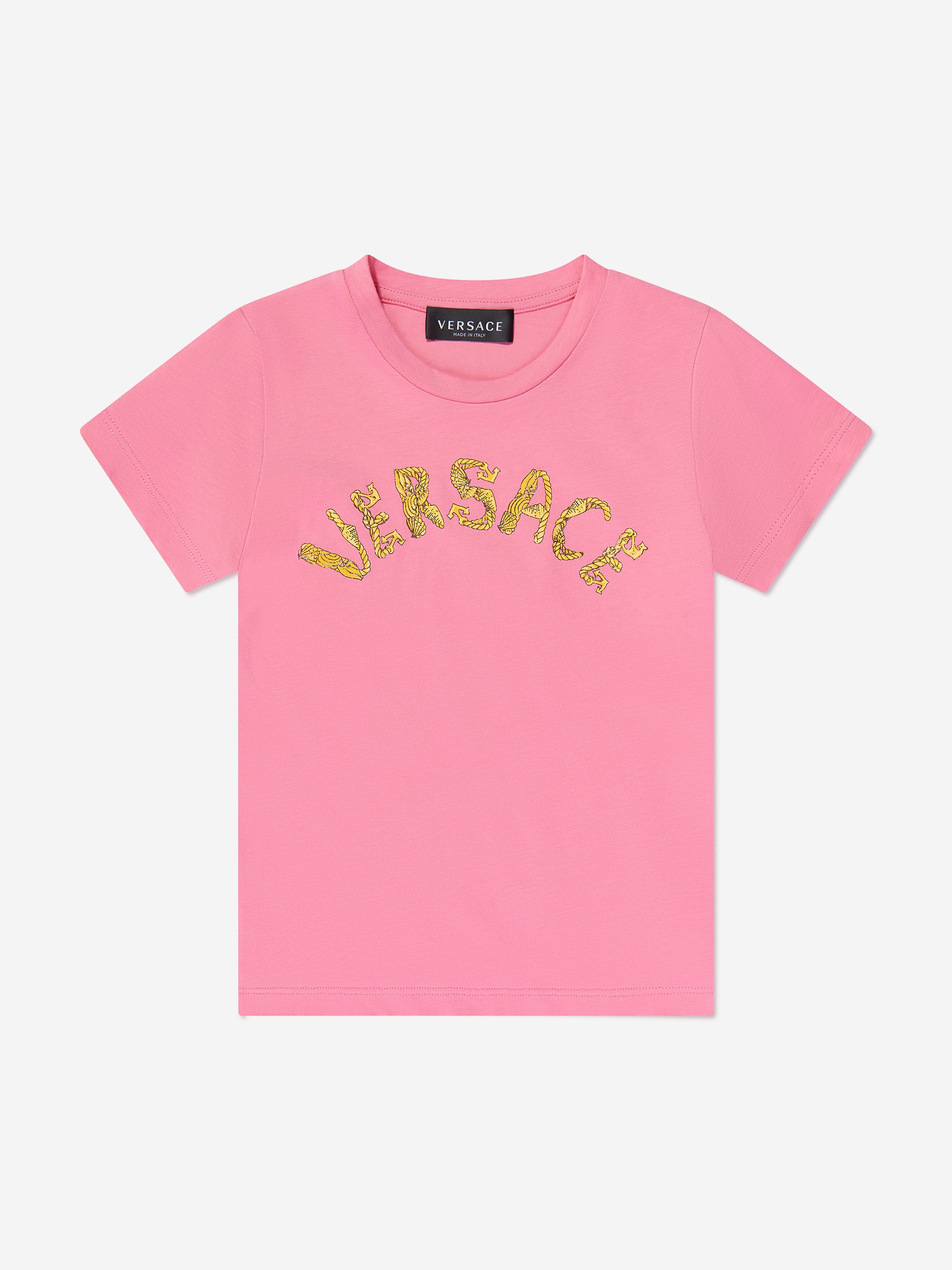 Kids T-Shirt With Logo- Pink