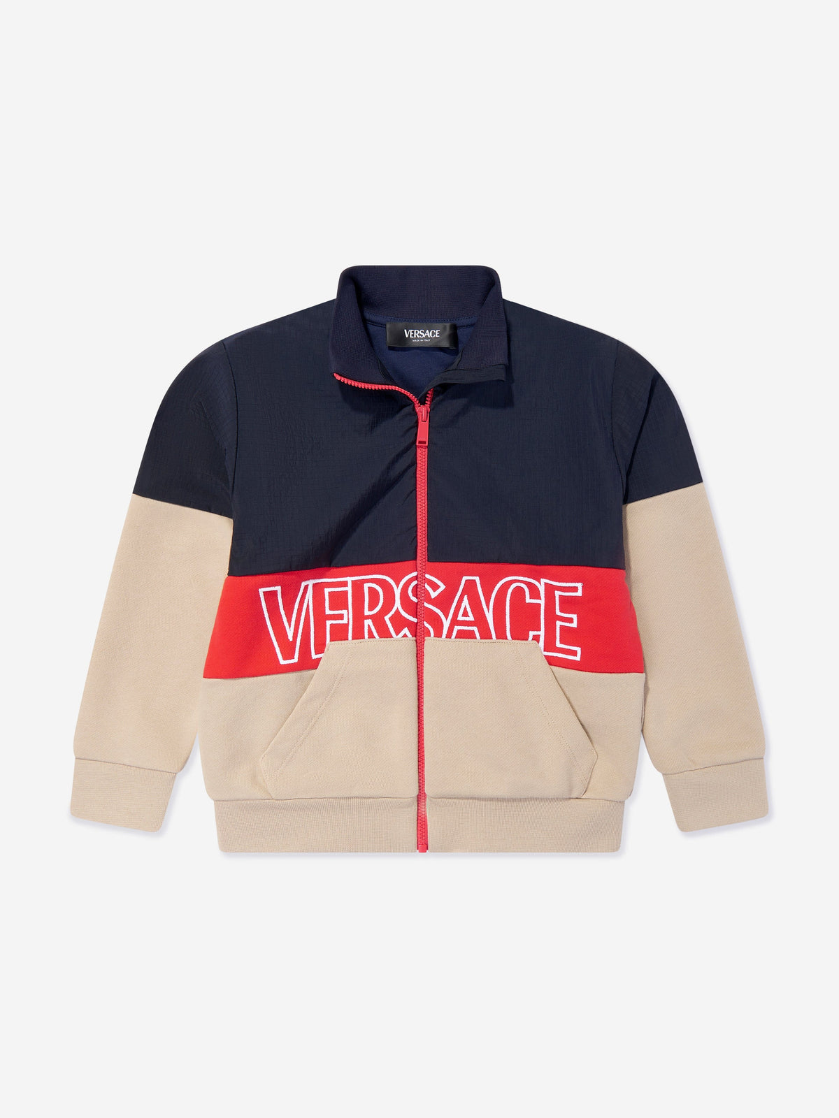 Versace Boys Logo Zip Up Top in Multicolour | Childsplay Clothing