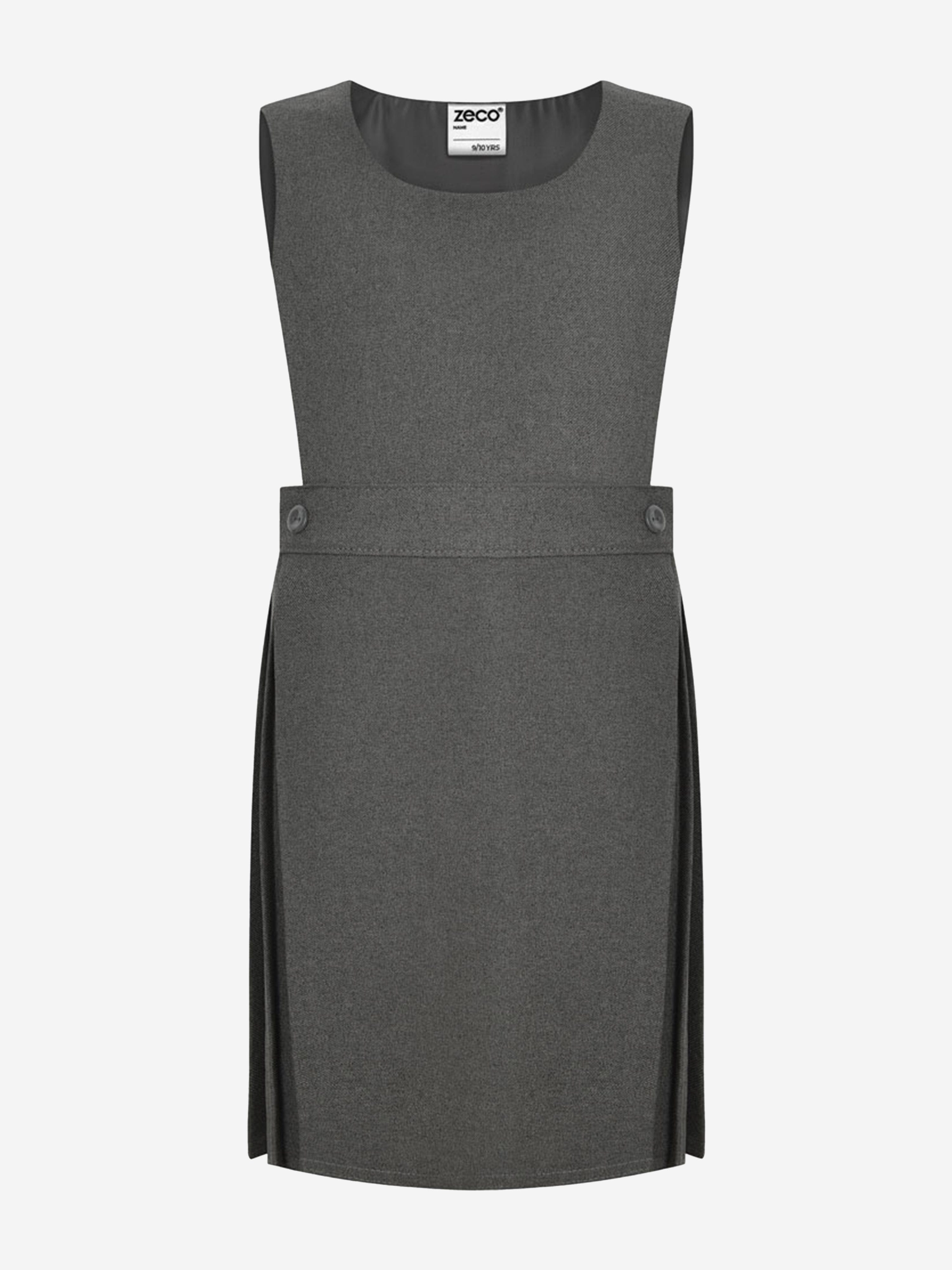 Zeco Schoolwear Zeco Girls School Pinafore Dress in Grey 2
