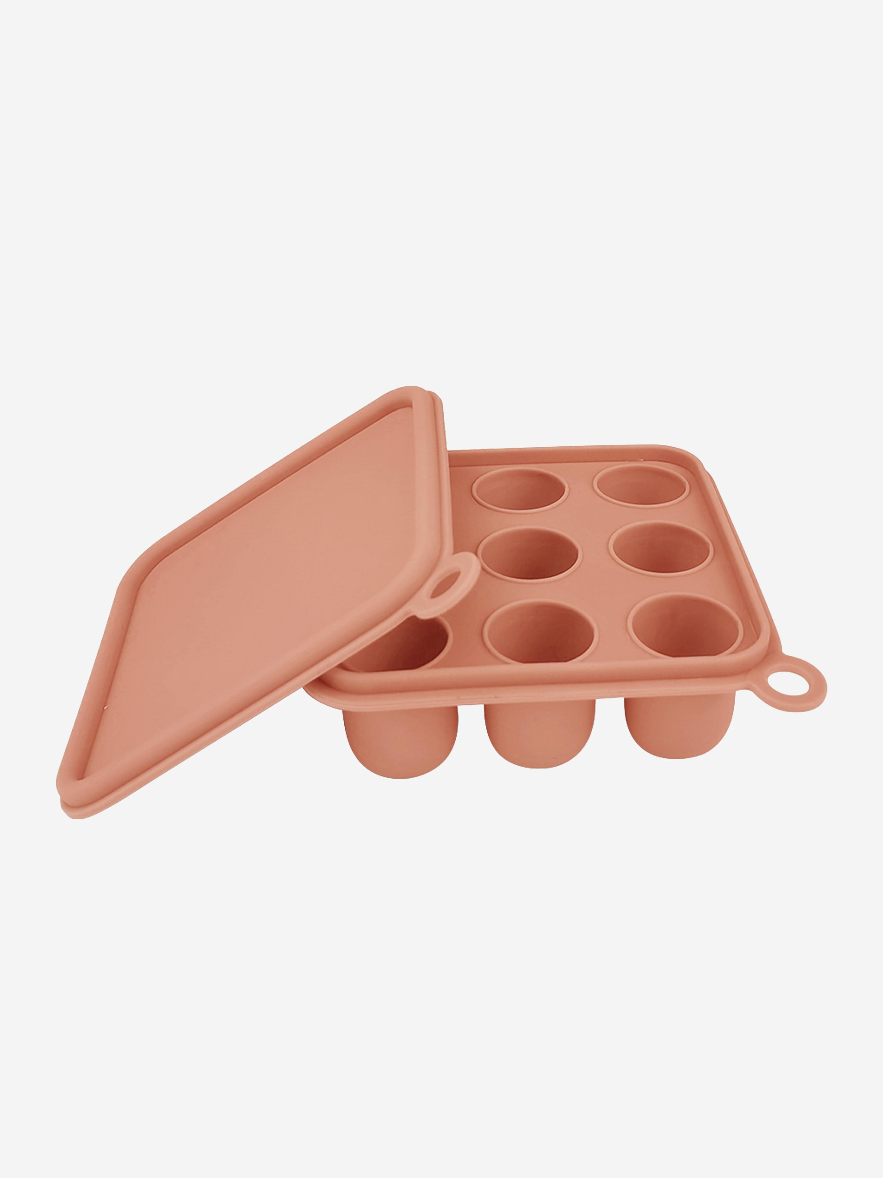   トレイ　BLOOM Collection Bloom Bambini Silicone Baby Freezer Cube Trays with Cover in Pink