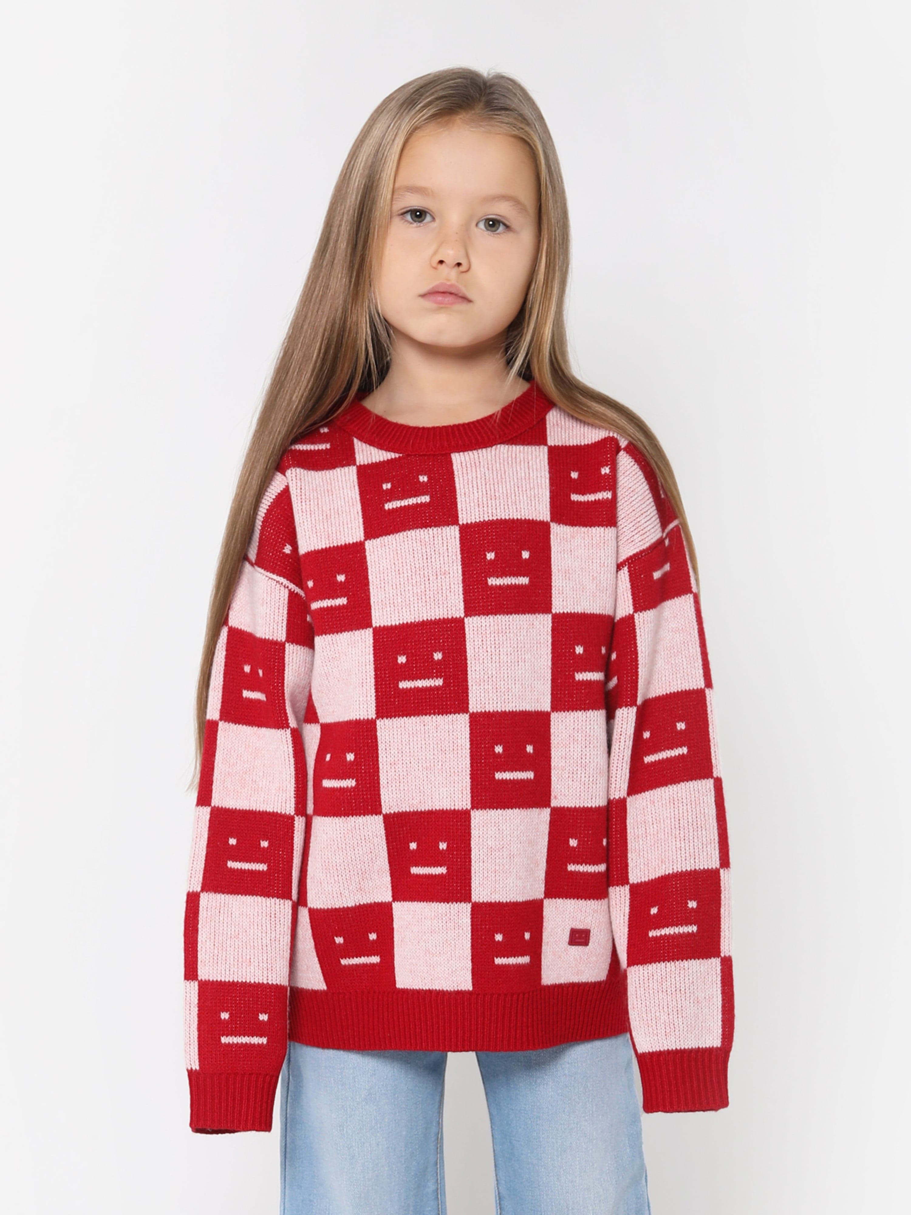 Acne Studios - Kids Wool Knitted Square Face Jumper | Childsplay 