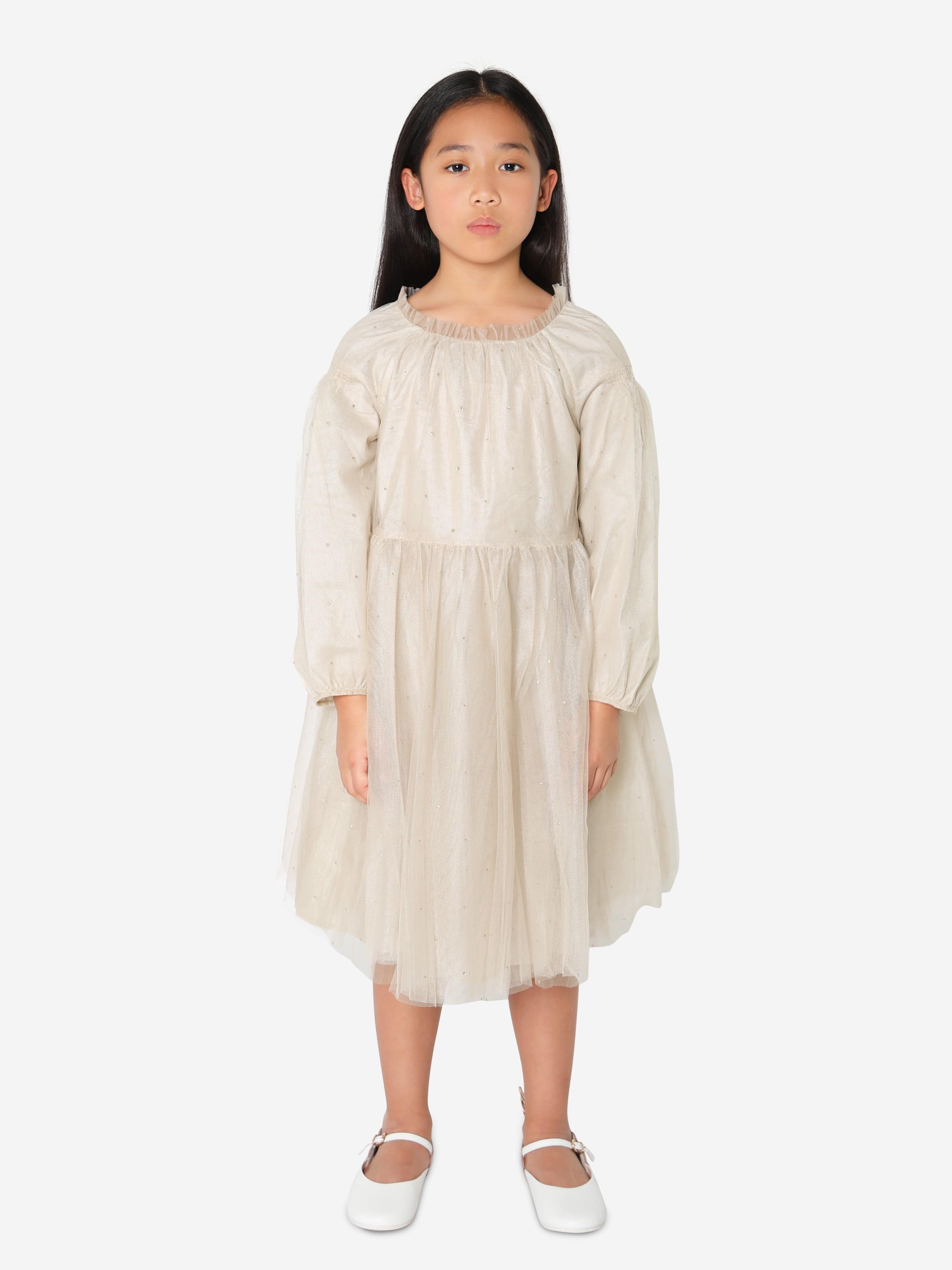 Bonpoint - Bluebell Dress Gold Girl Bonpoint - Bluebell Dress Gold Girl