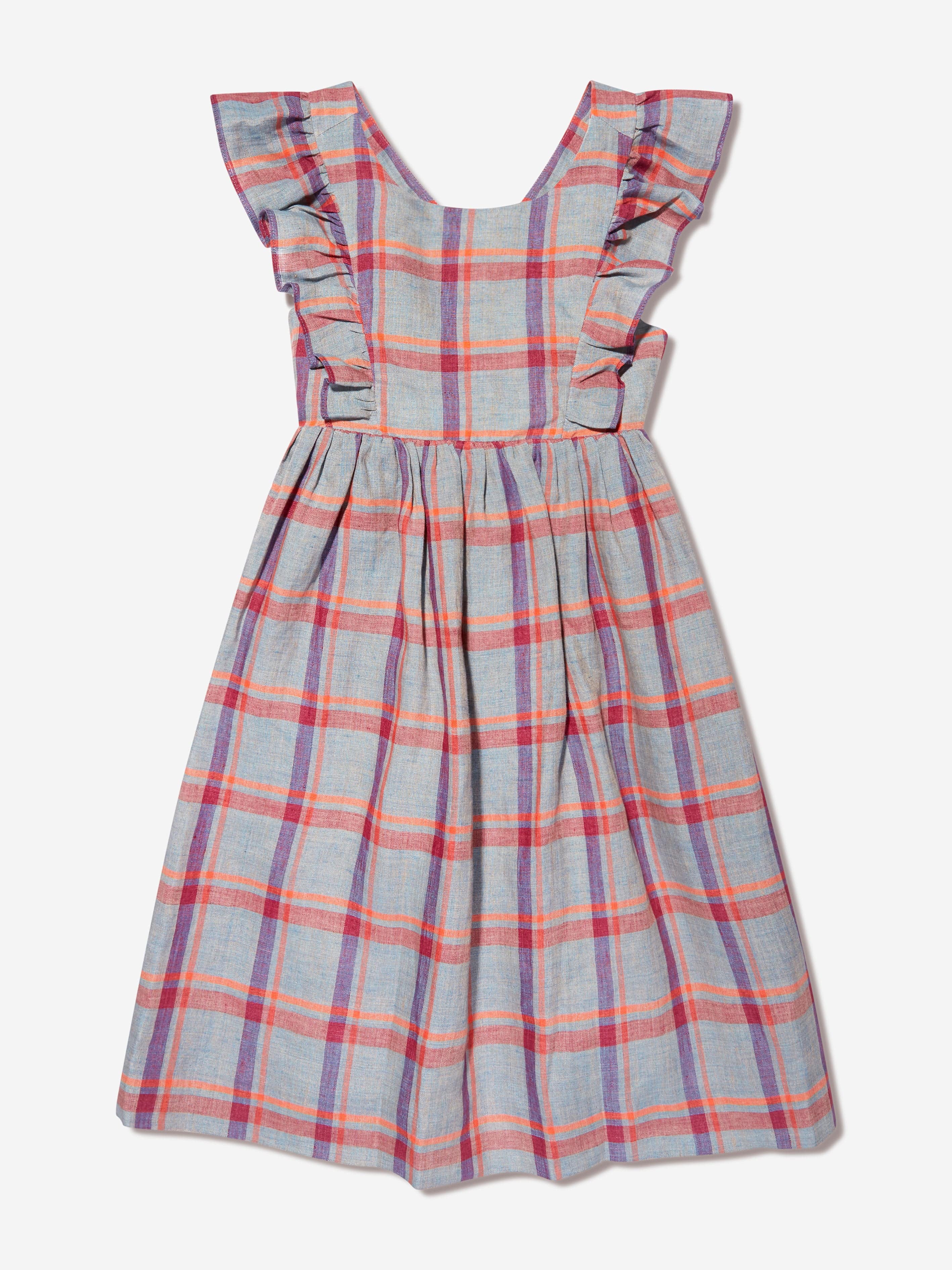 Bonpoint - Carole Dress Grey Blue Grey - 6yo