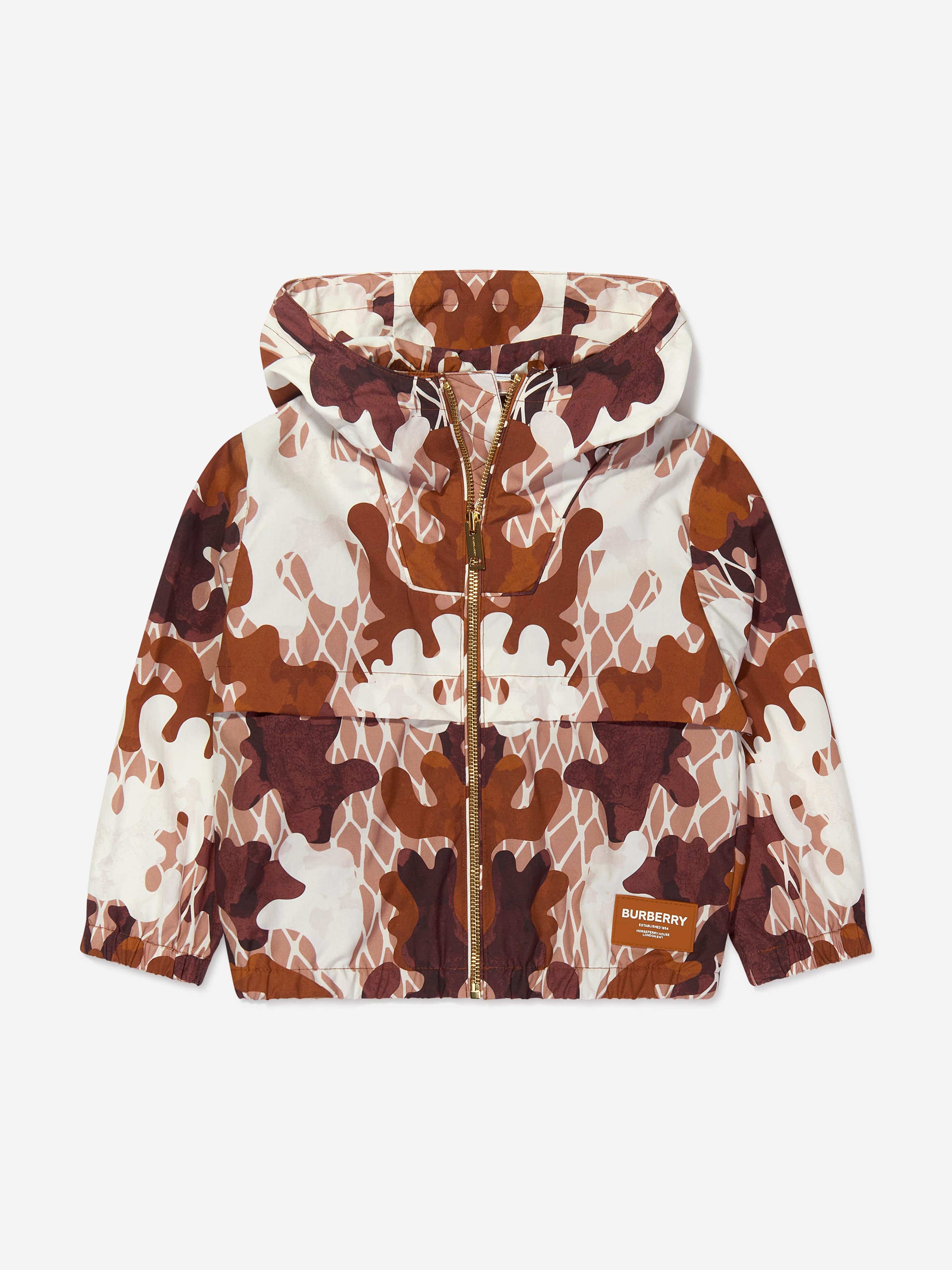 Burberry Kids Boys Camouflage Hooded Wilbur Jacket | Childsplay Clothing