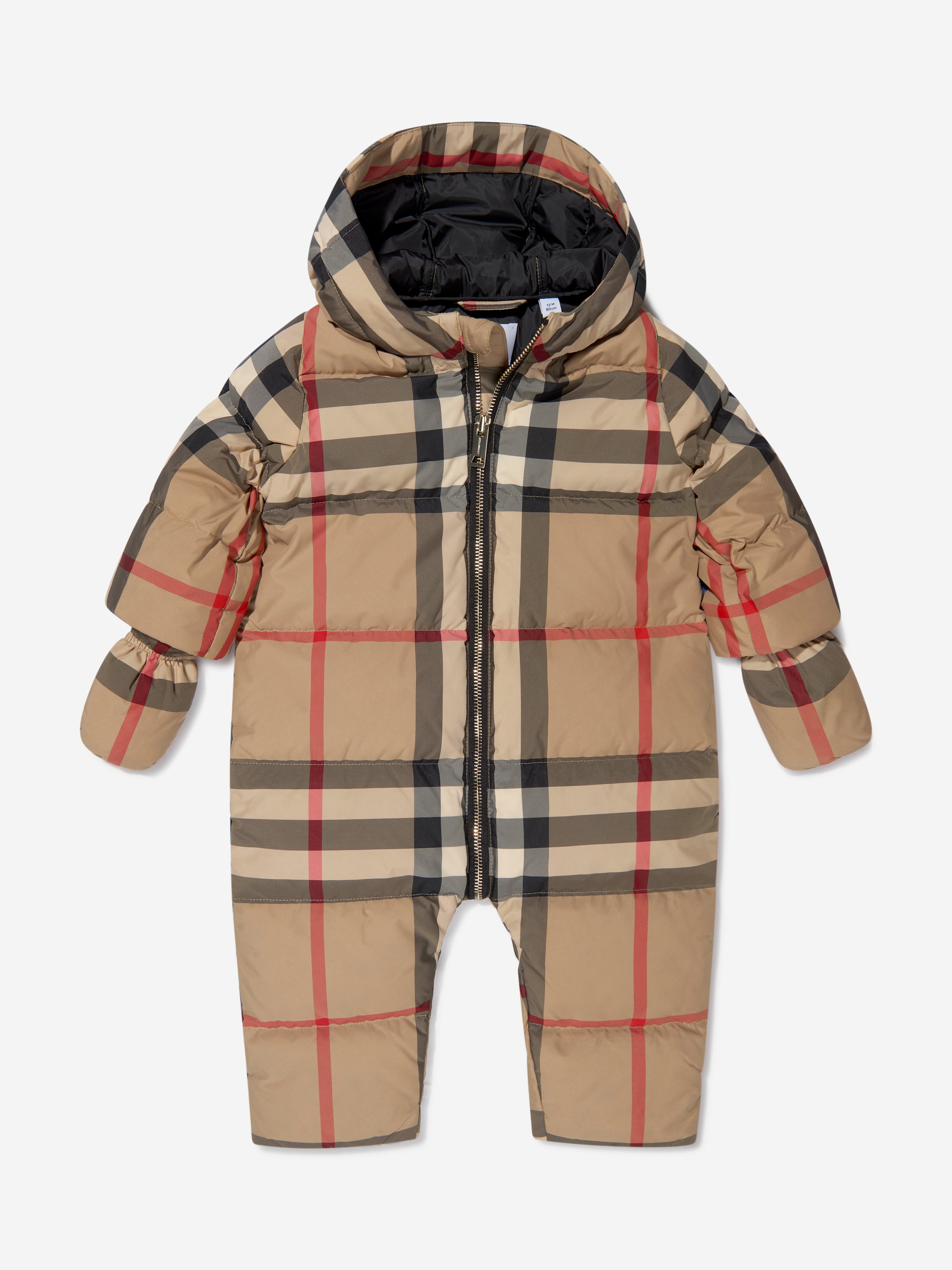 Æble Dømme pludselig Burberry Kids - Baby Check Print River Puffer Snowsuit | Childsplay Clothing
