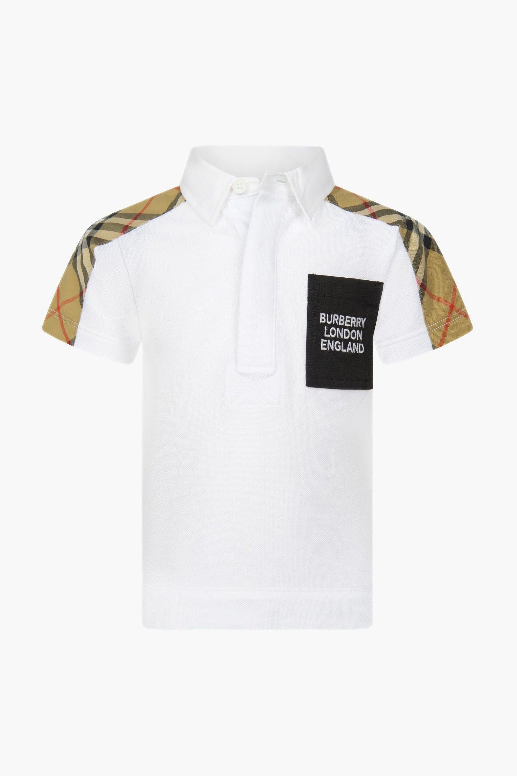To adapt barbecue To expose Burberry Kids Baby Boys Cotton Branded Polo Shirt | Childsplay Clothing
