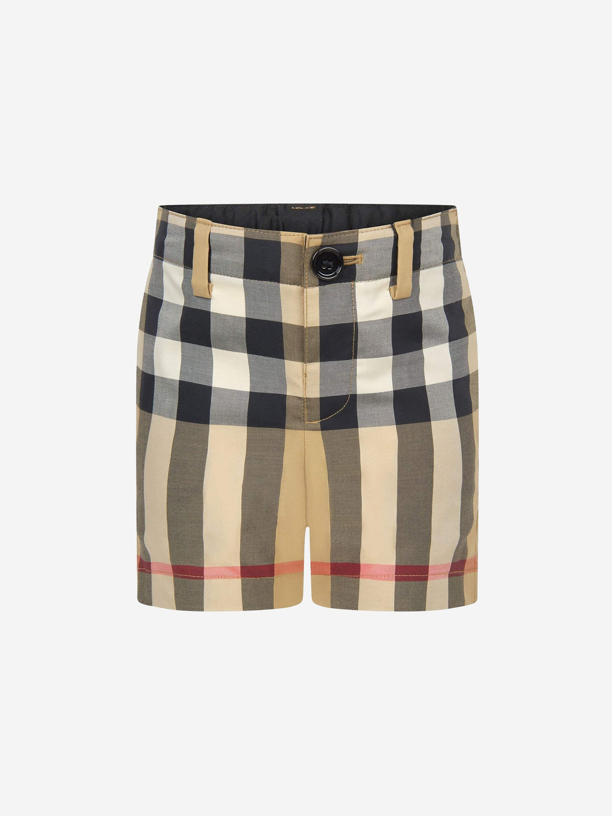 Burberry Kids - Baby Boys Mini Royston Check Shorts In Beige 