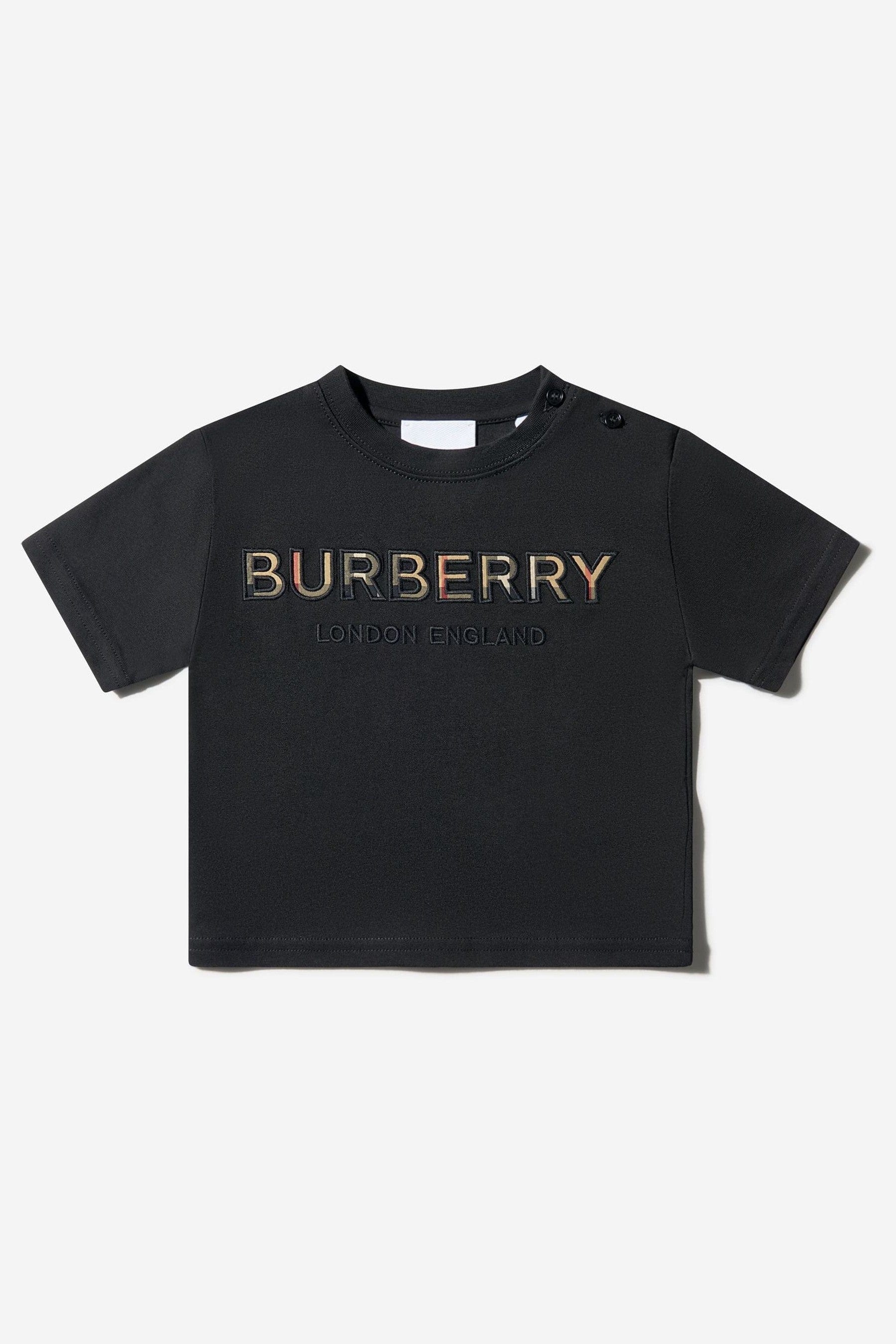 Burberry Kids Burberry Baby Boys Cotton Logo Print T-Shirt 