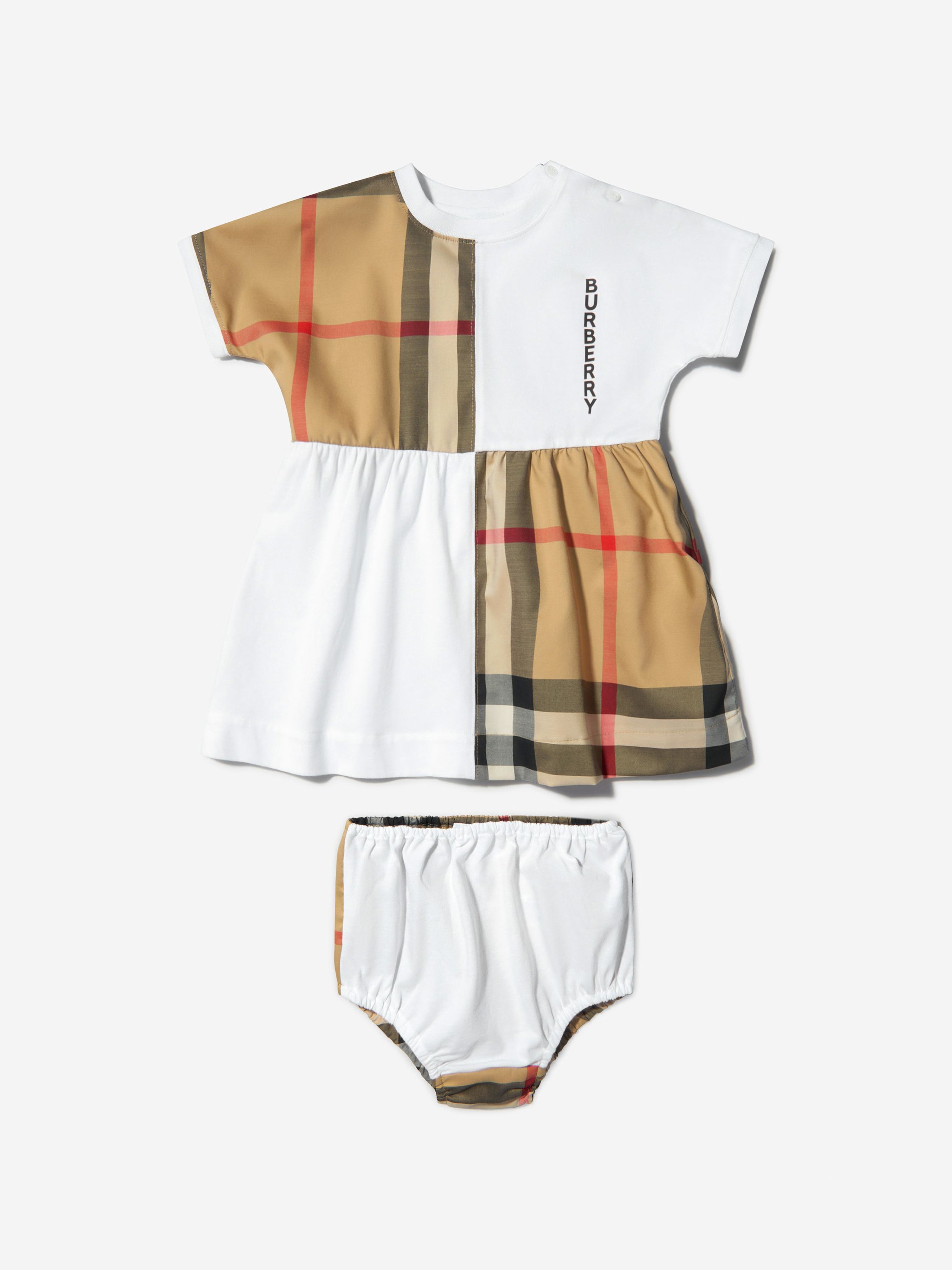 grill Hejse Søndag Burberry Kids - Baby Girls Elena Dress And Knickers Set In WHITE | Childsplay  Clothing