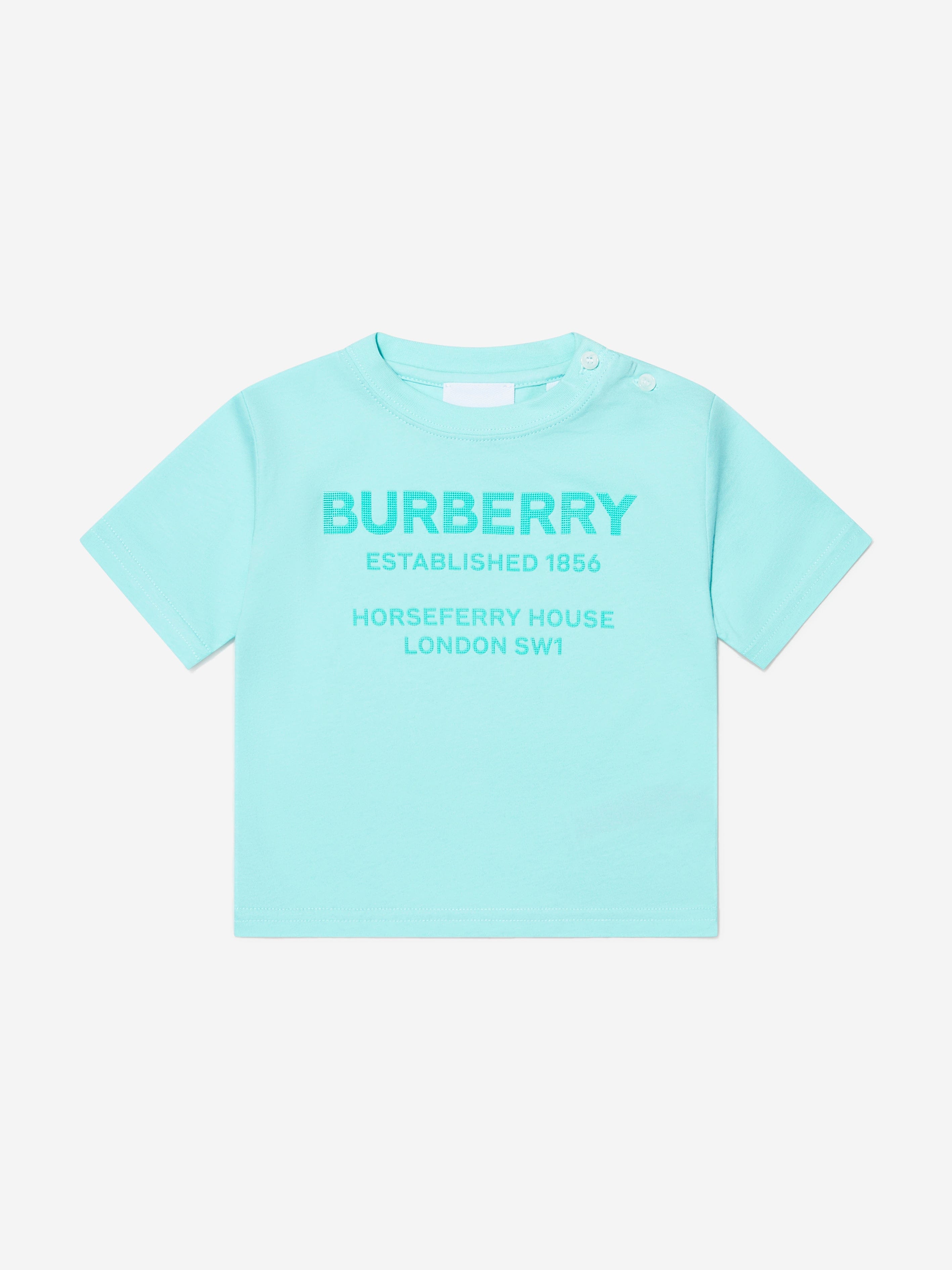 Burberry Kids - Baby Boys Cotton Jersey Logo T-Shirt | Childsplay 
