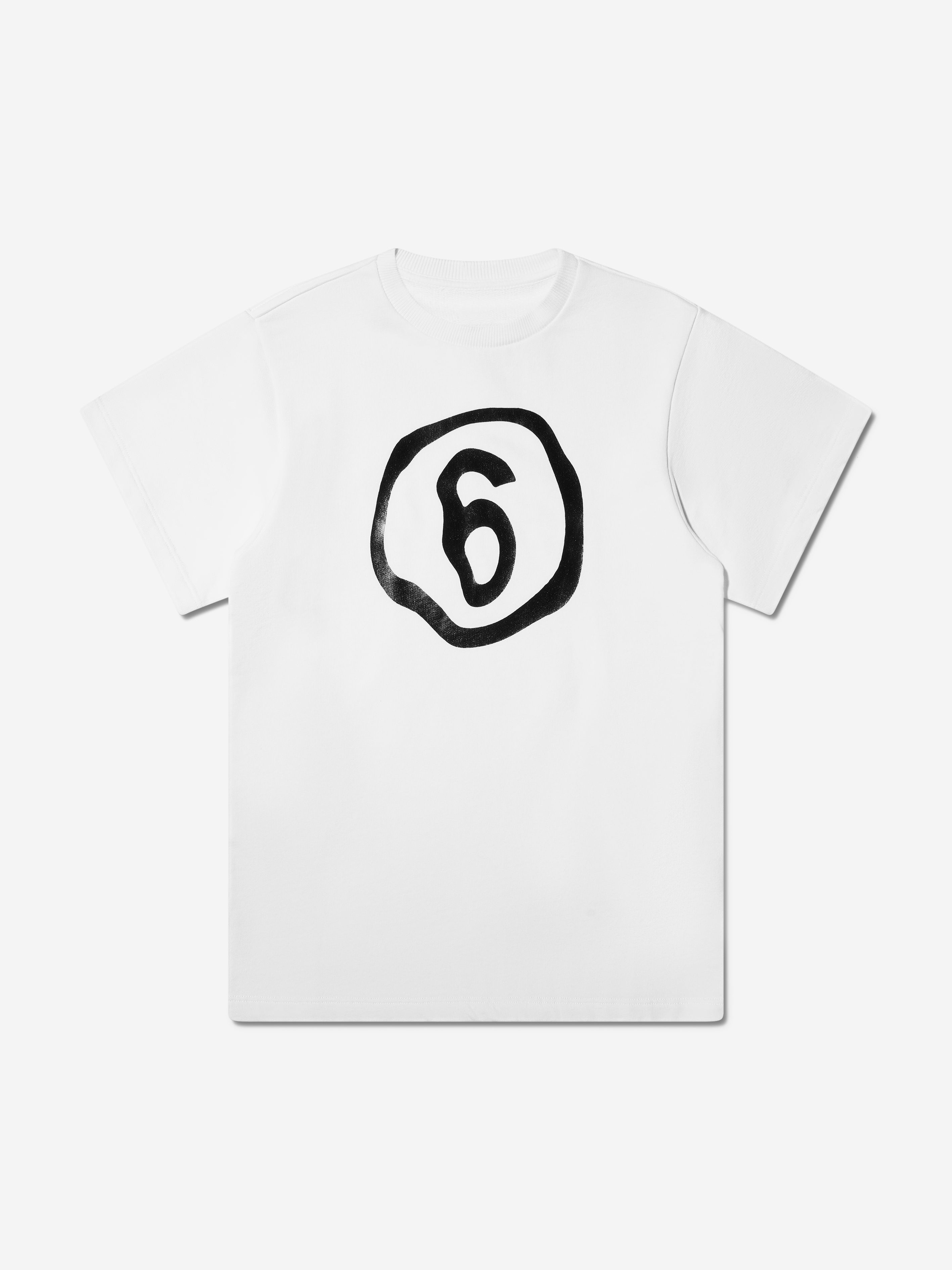 MM6 Maison Margiela Kids Logo T-Shirt Dress In White | Childsplay
