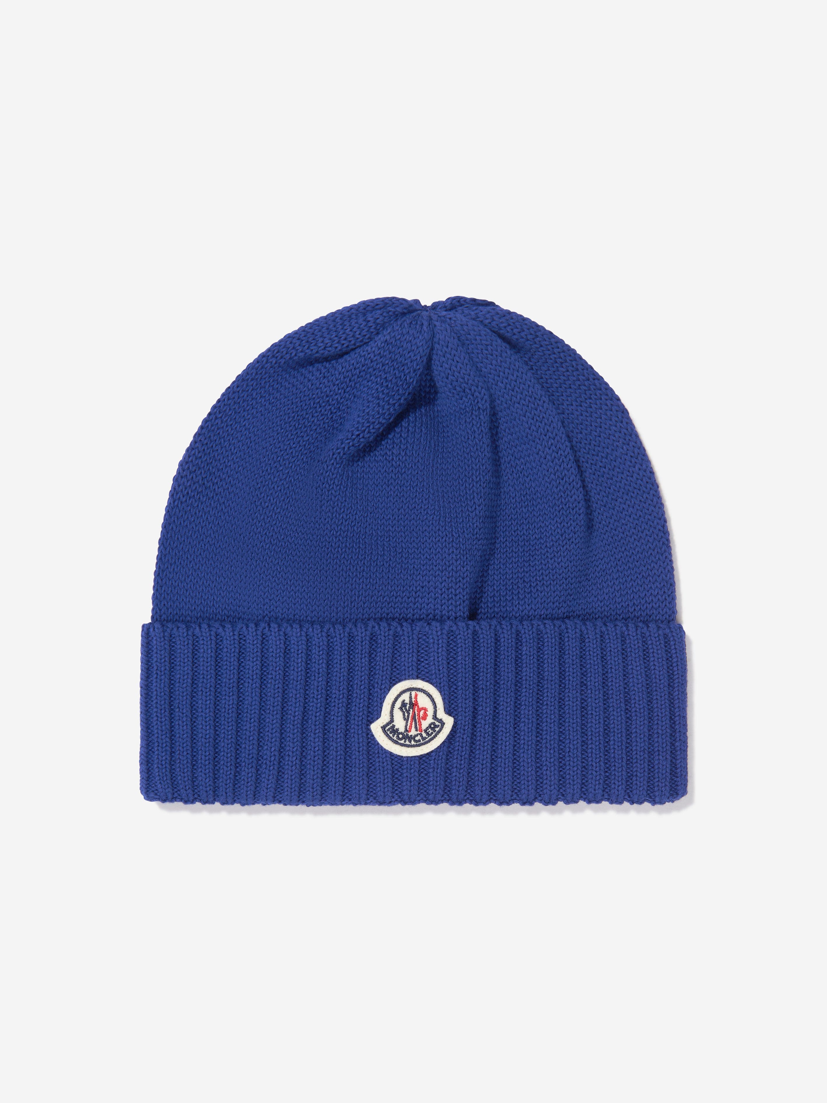 navy blue moncler beanie