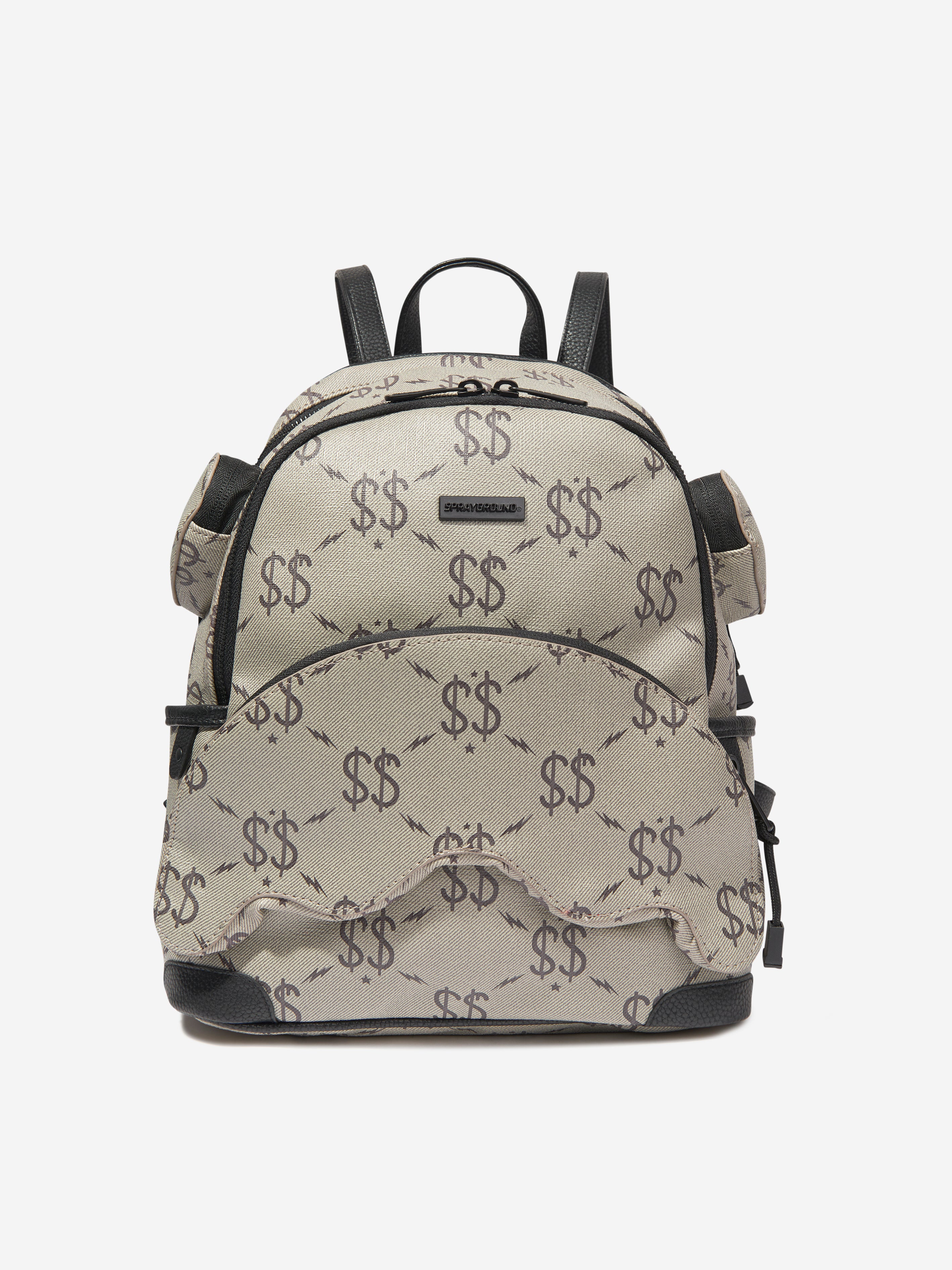 Sprayground Money Check Mini Backpack-Grey